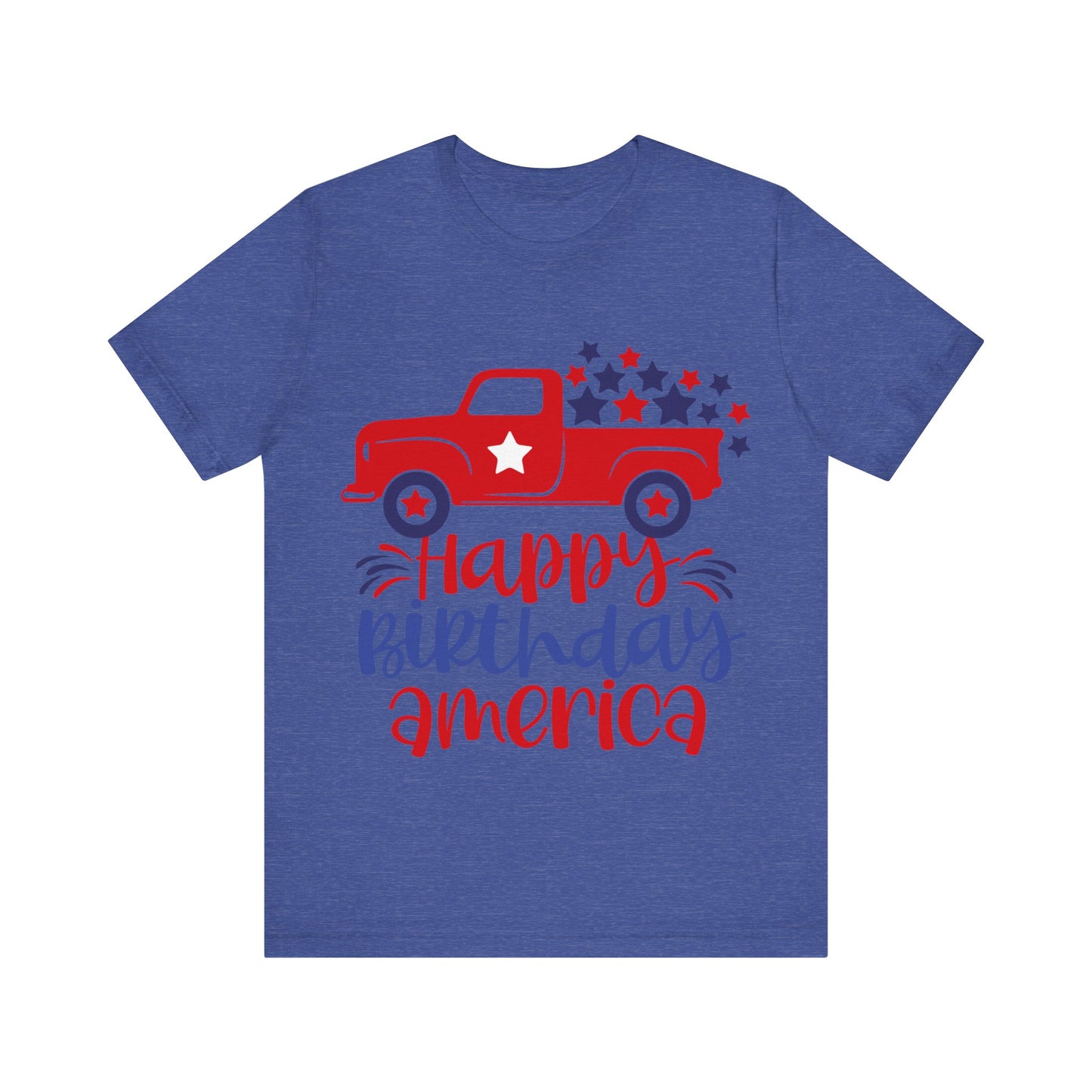 Happy Birthday America Jersey Short Sleeve Tee