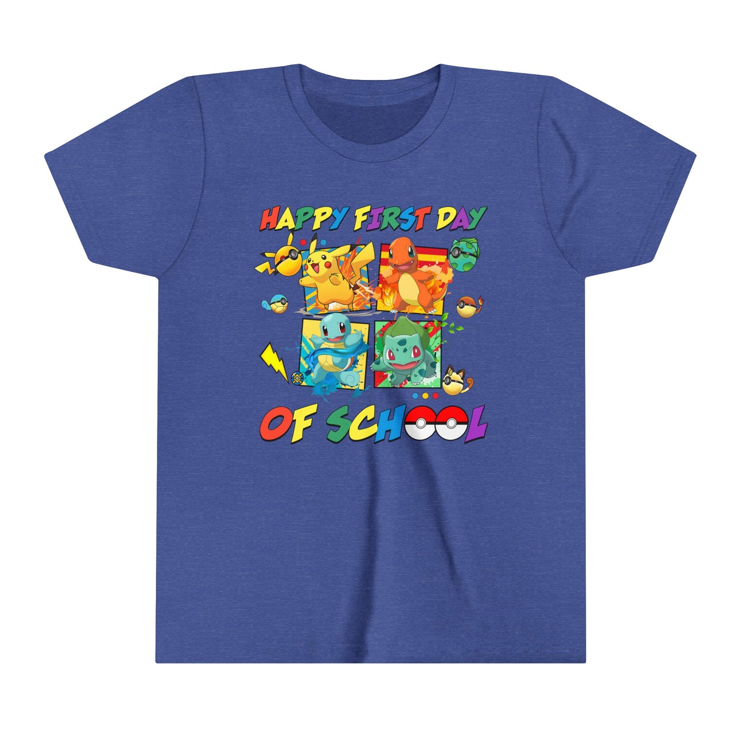 Happy First Day of School Youth Short Sleeve Tee