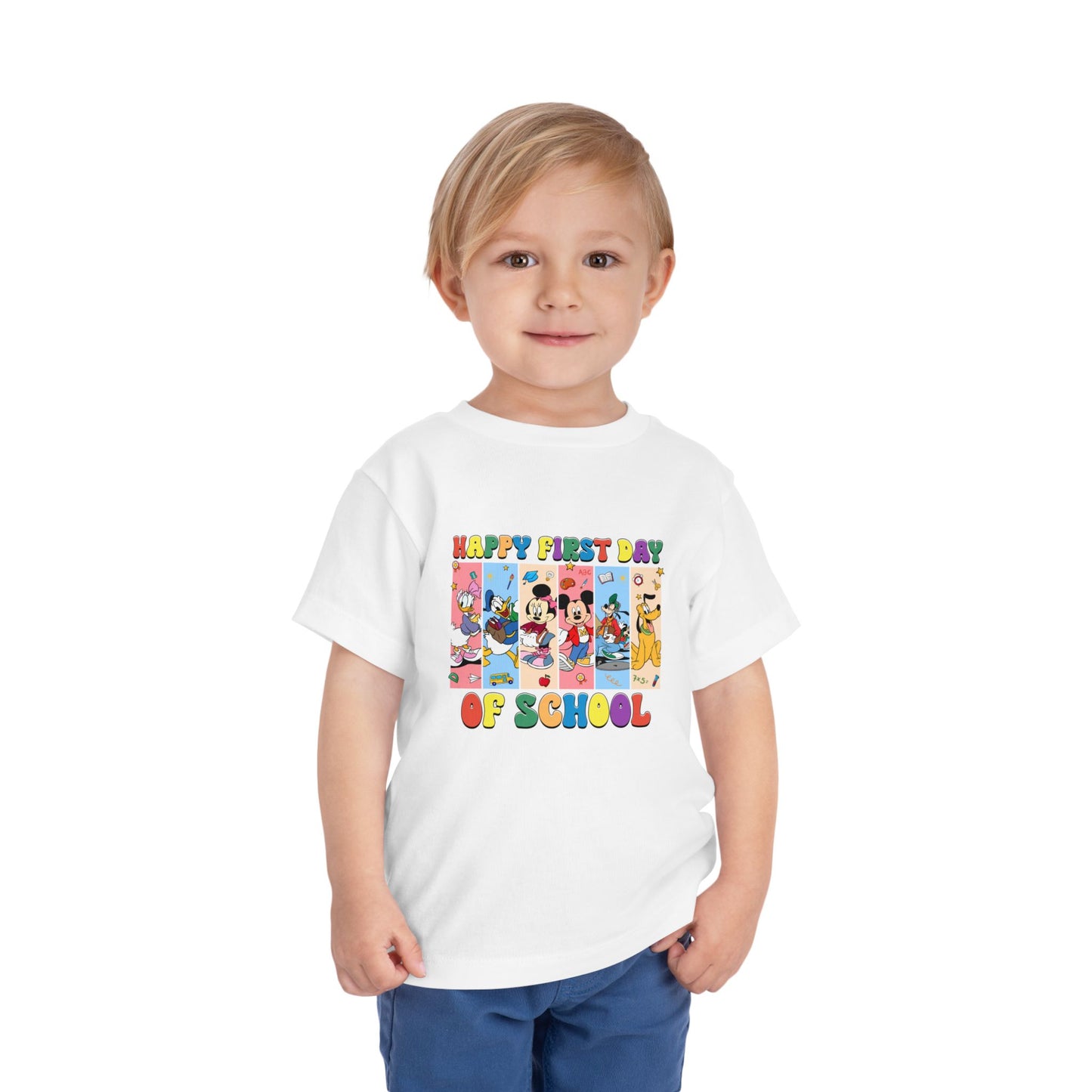 Happy First Day of School Toddler Short Sleeve Tee