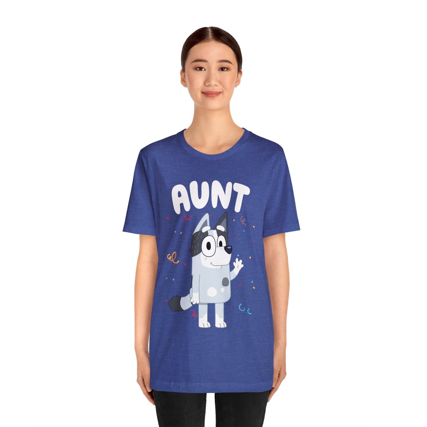 Aunt Bluey Birthday short sleeve Tshirt