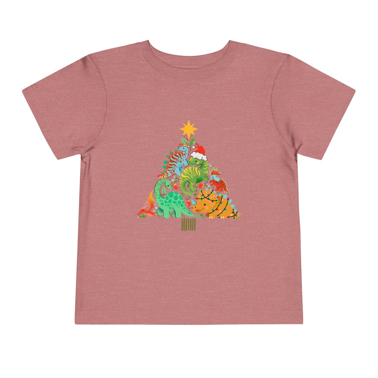 Dino christmas Toddler Short Sleeve Tee