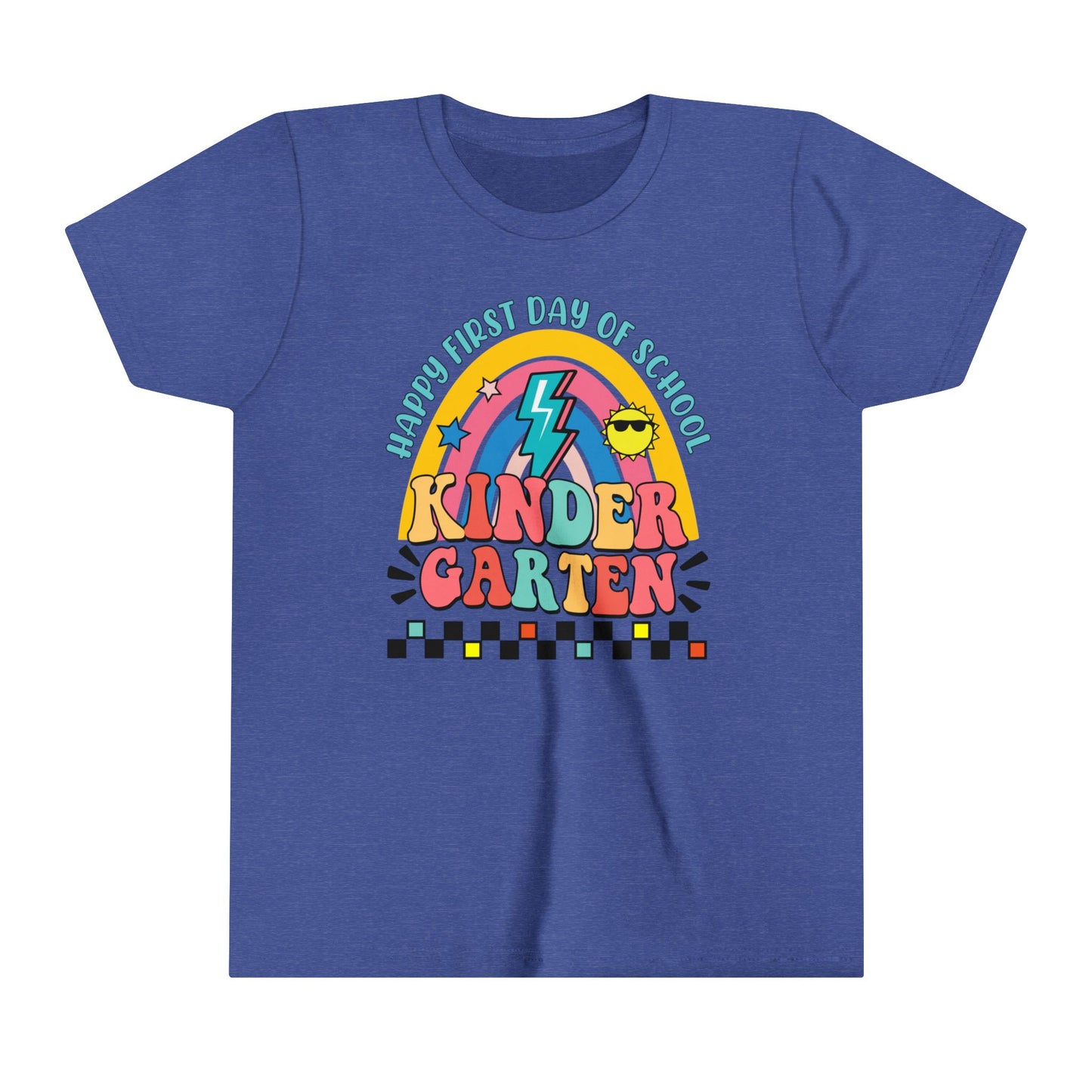 Happy First Day of School - Kindergarten Youth Short Sleeve Tee