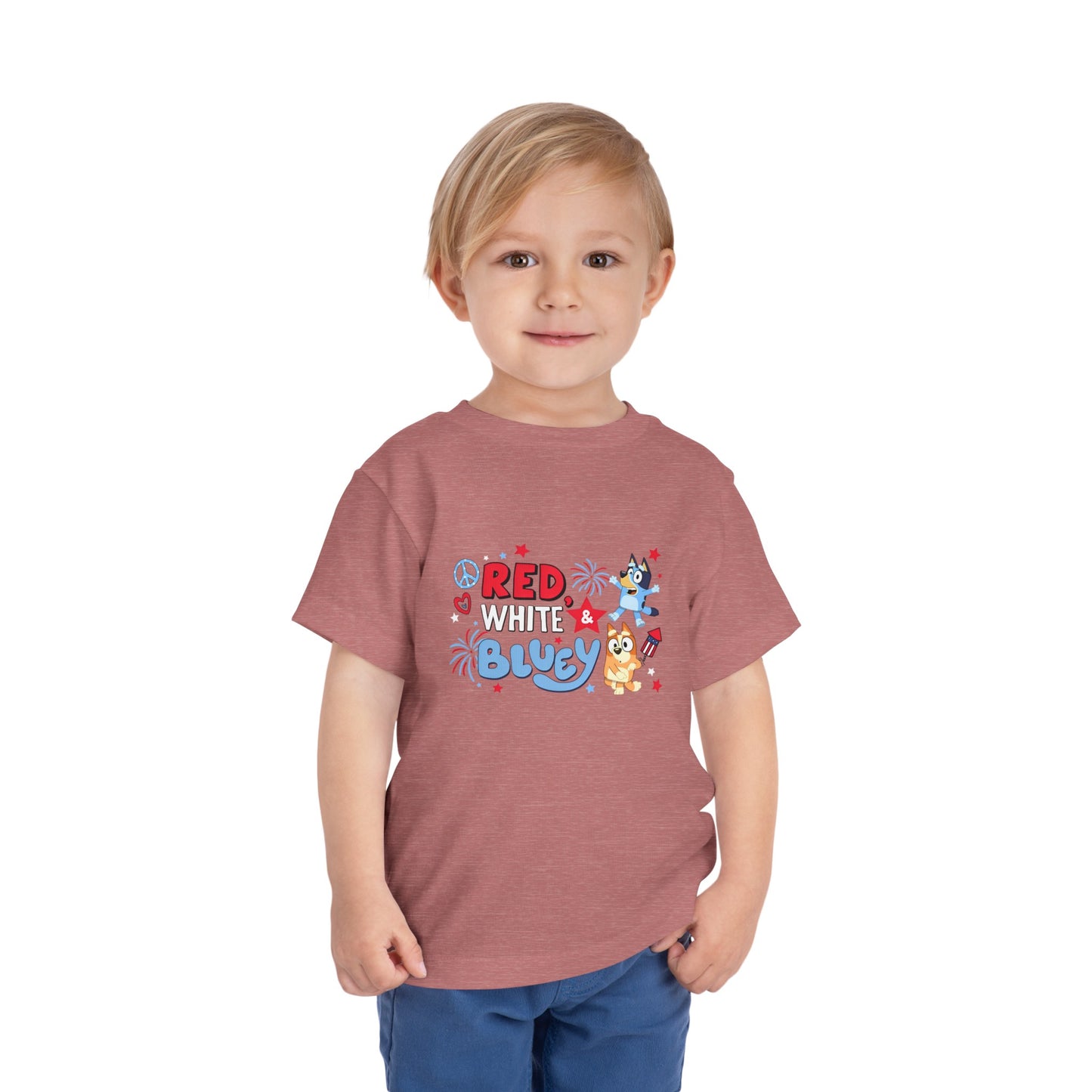 Red, White & Bluey Toddler Short Sleeve Tee