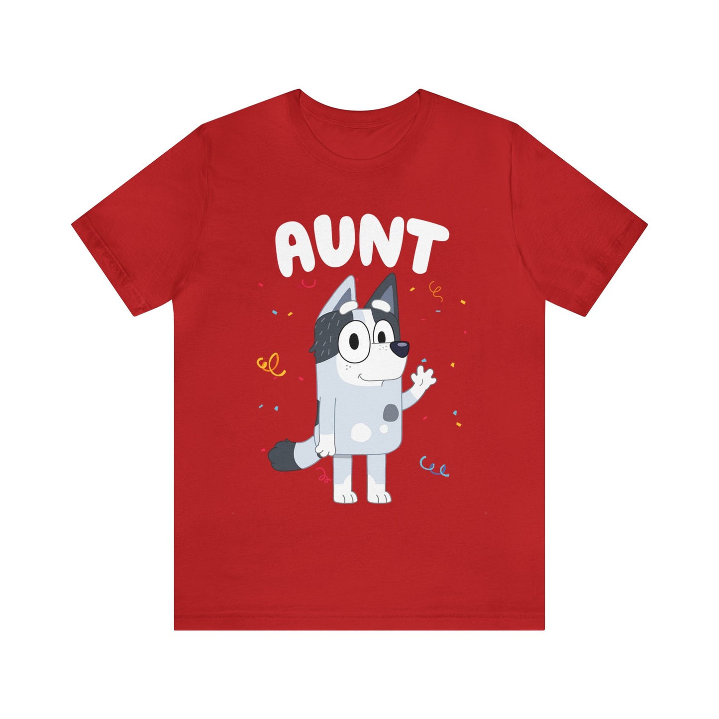 Aunt Bluey Birthday short sleeve Tshirt
