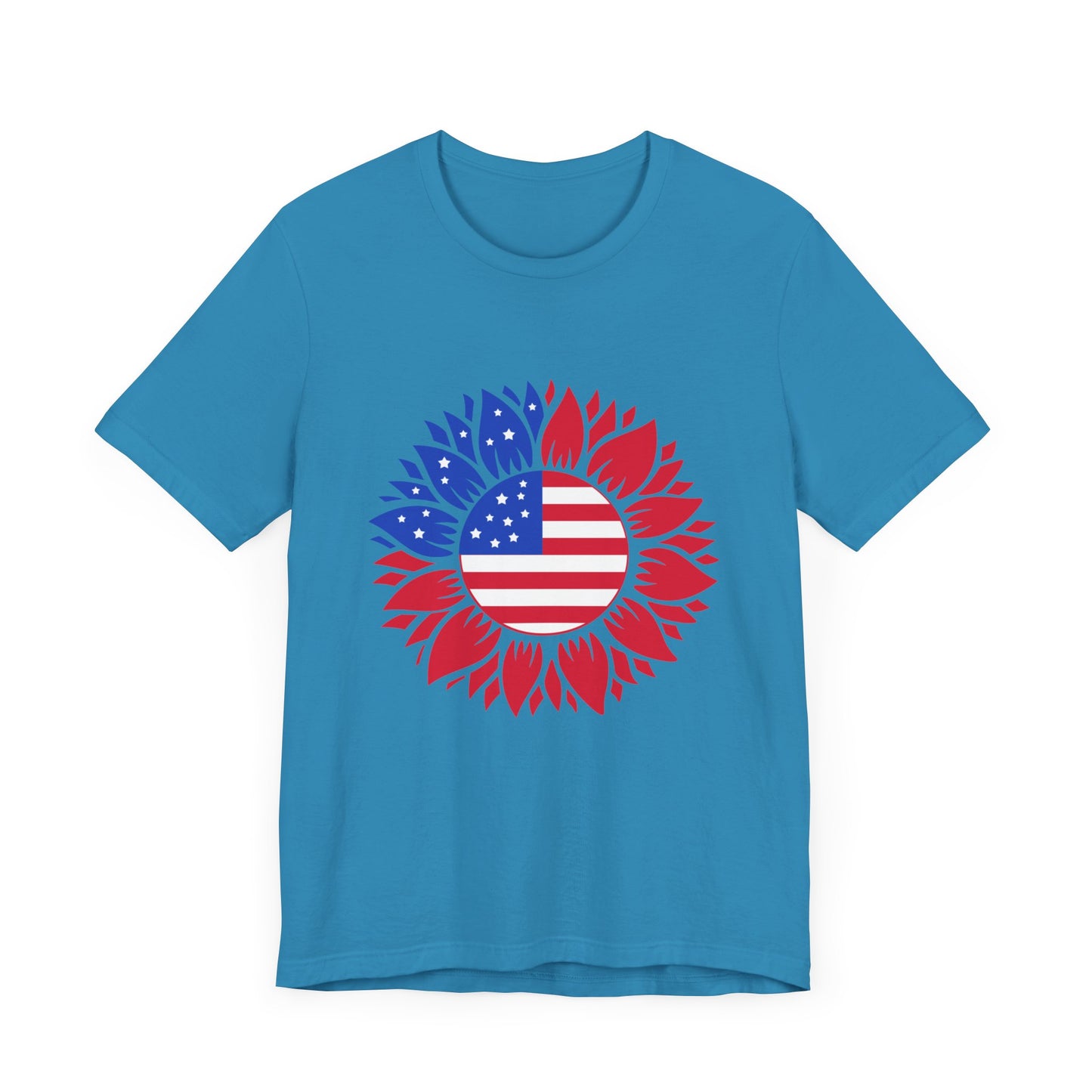 American Sunflower Jersey Short Sleeve Tee