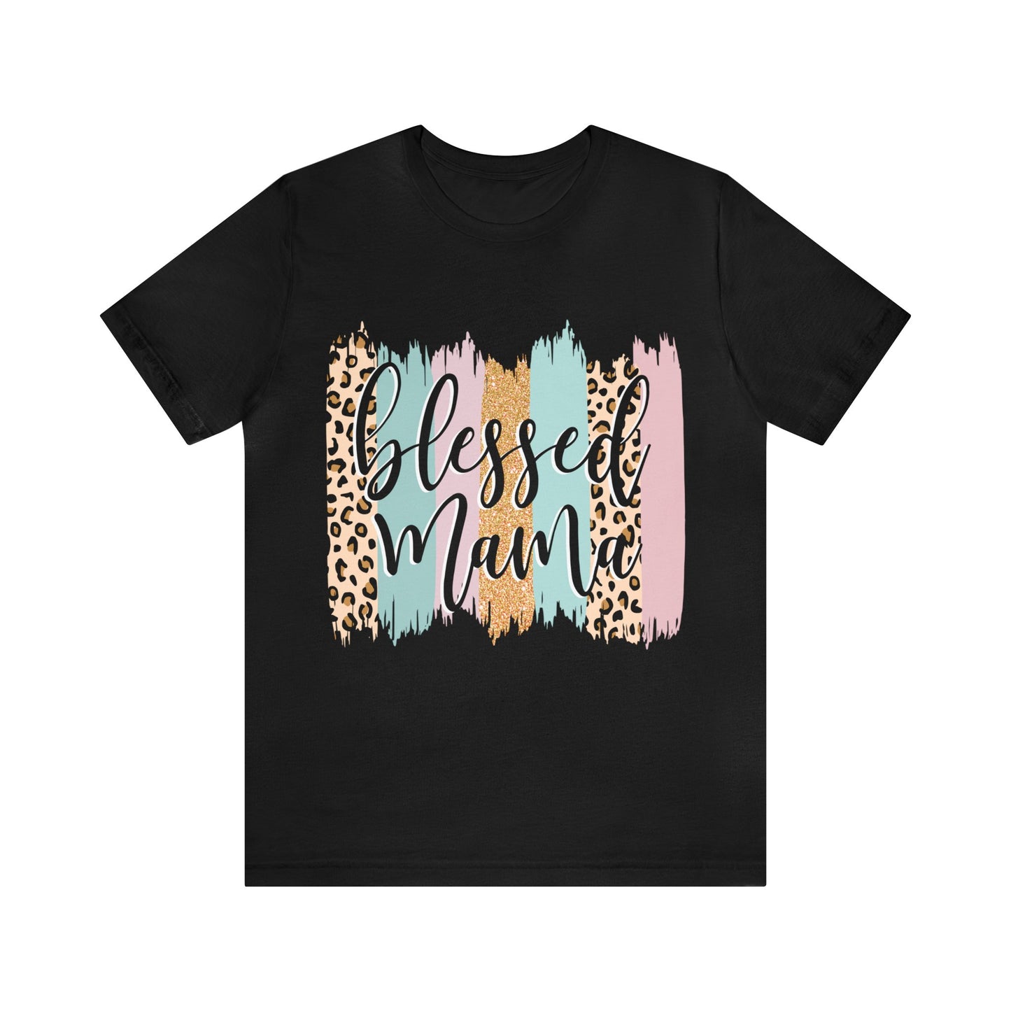 Blessed Mama Leopard short sleeve tshirt