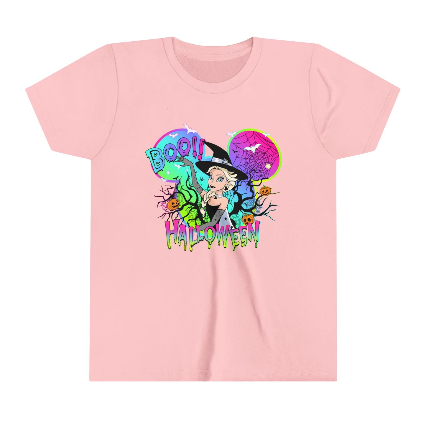 Elsa Boo! Halloween Youth Short Sleeve Tee