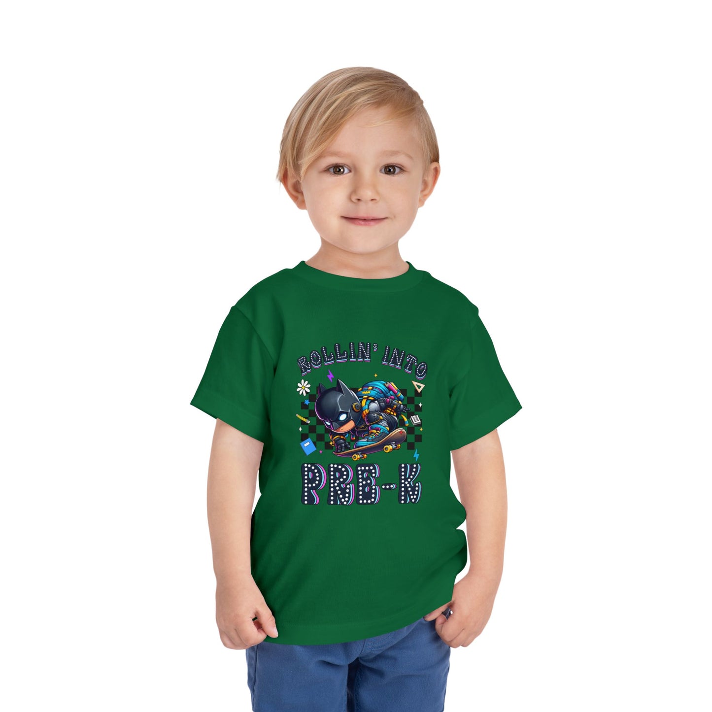 BATMAN - Rollin' Into Pre-K Toddler Short Sleeve Tee