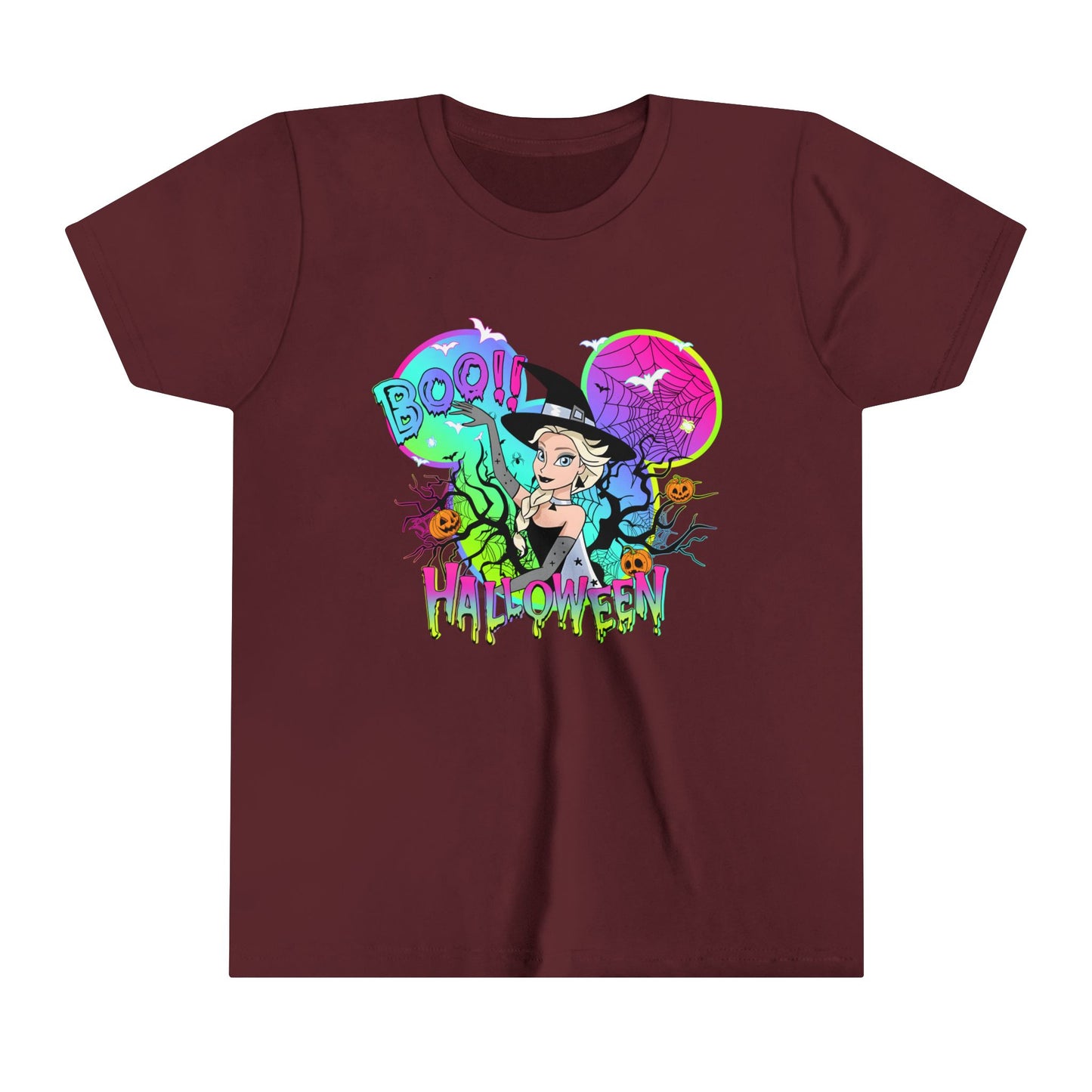 Elsa Boo! Halloween Youth Short Sleeve Tee