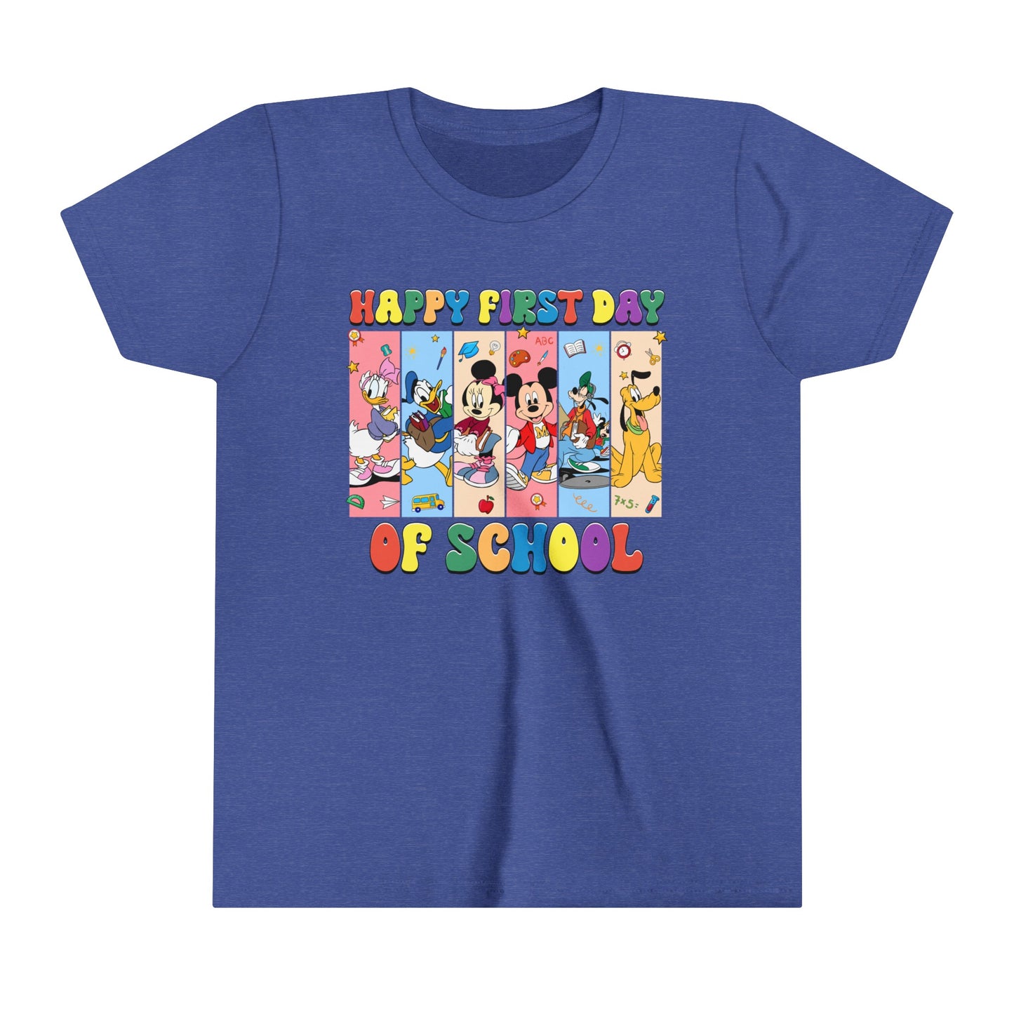 Happy First Day of School Youth Short Sleeve Tee
