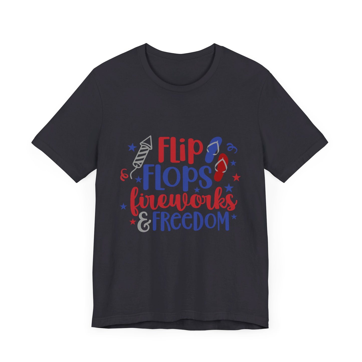 Flip Flops & Fireworks Jersey Short Sleeve Tee