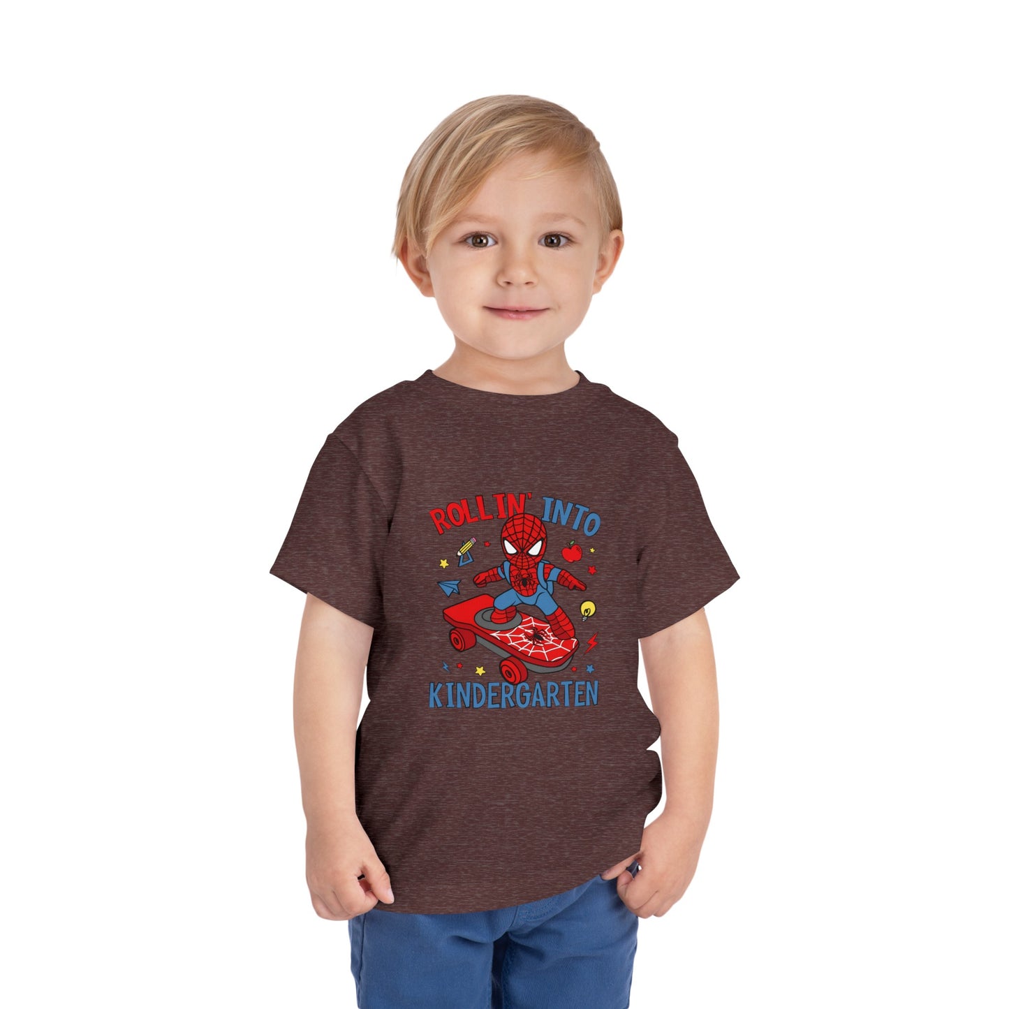 Rollin' Into Kindergarten Toddler Short Sleeve Tee