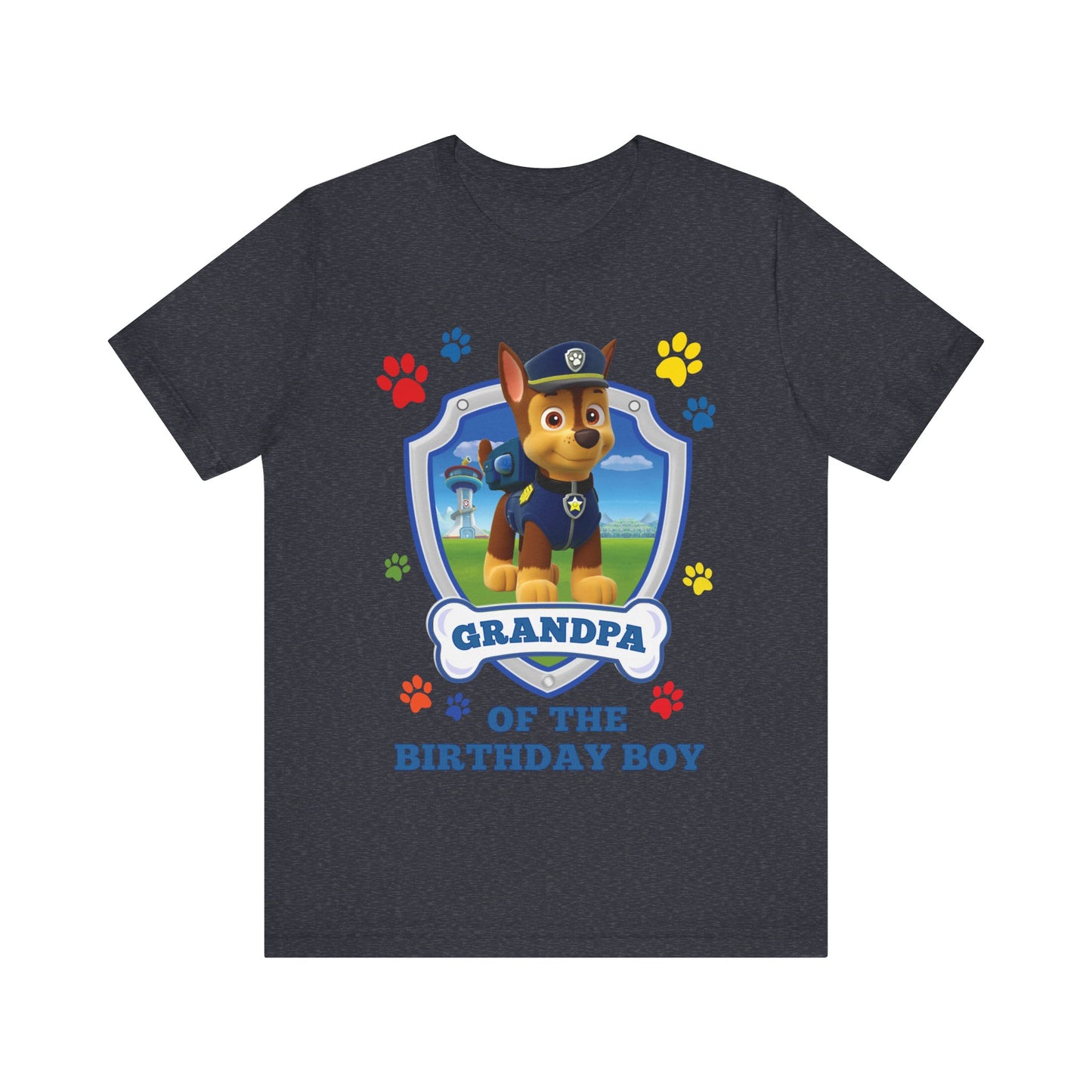 Grandpa of the Birthday Boy Jersey Short Sleeve Tee
