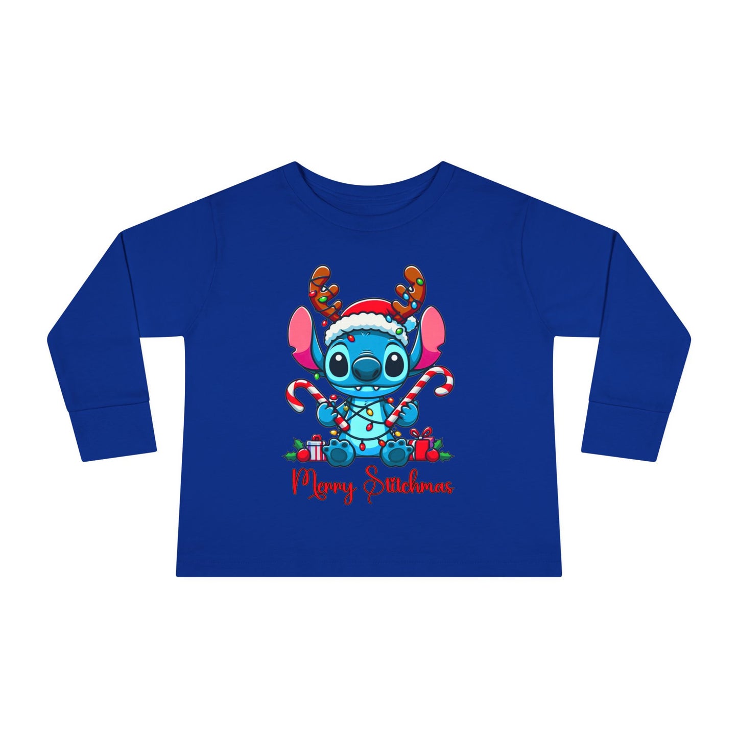 Merry Stitchmas Toddler Long Sleeve Tee