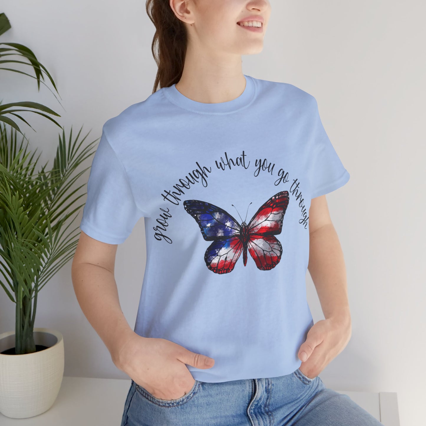 Grow Through What You Go Through Jersey Short Sleeve Tee