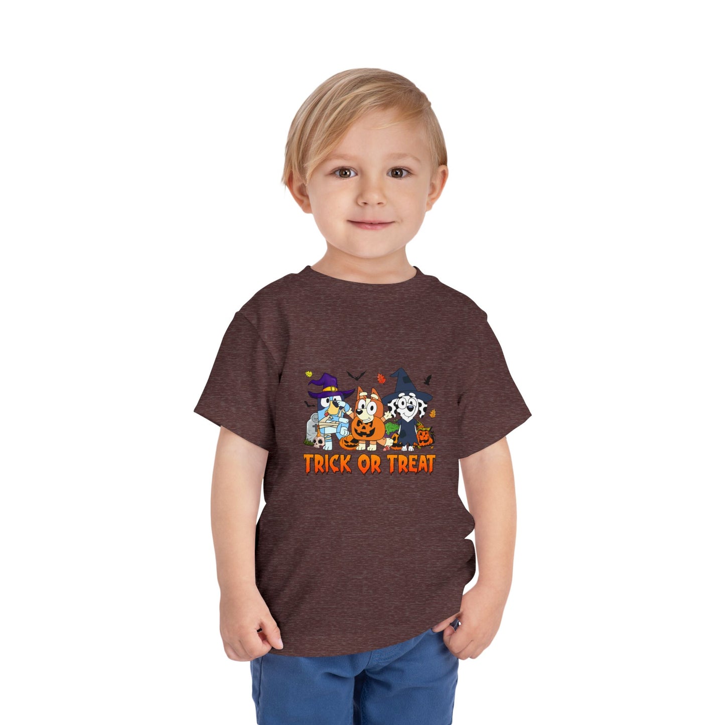 Bluey-Bingo-Chloe Trick or Treat Toddler Short Sleeve Tee