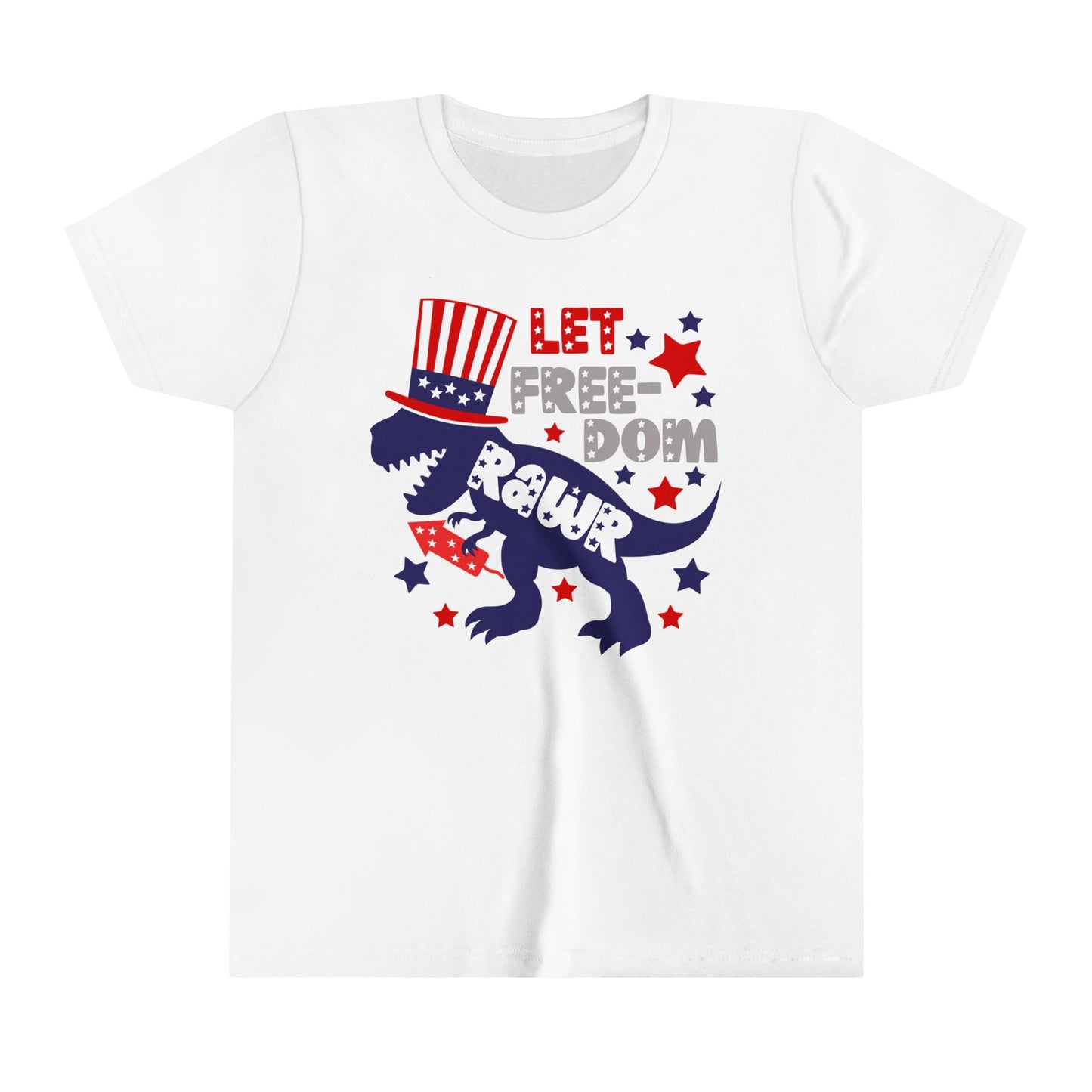 Let Freedom Roar Youth Short Sleeve Tee