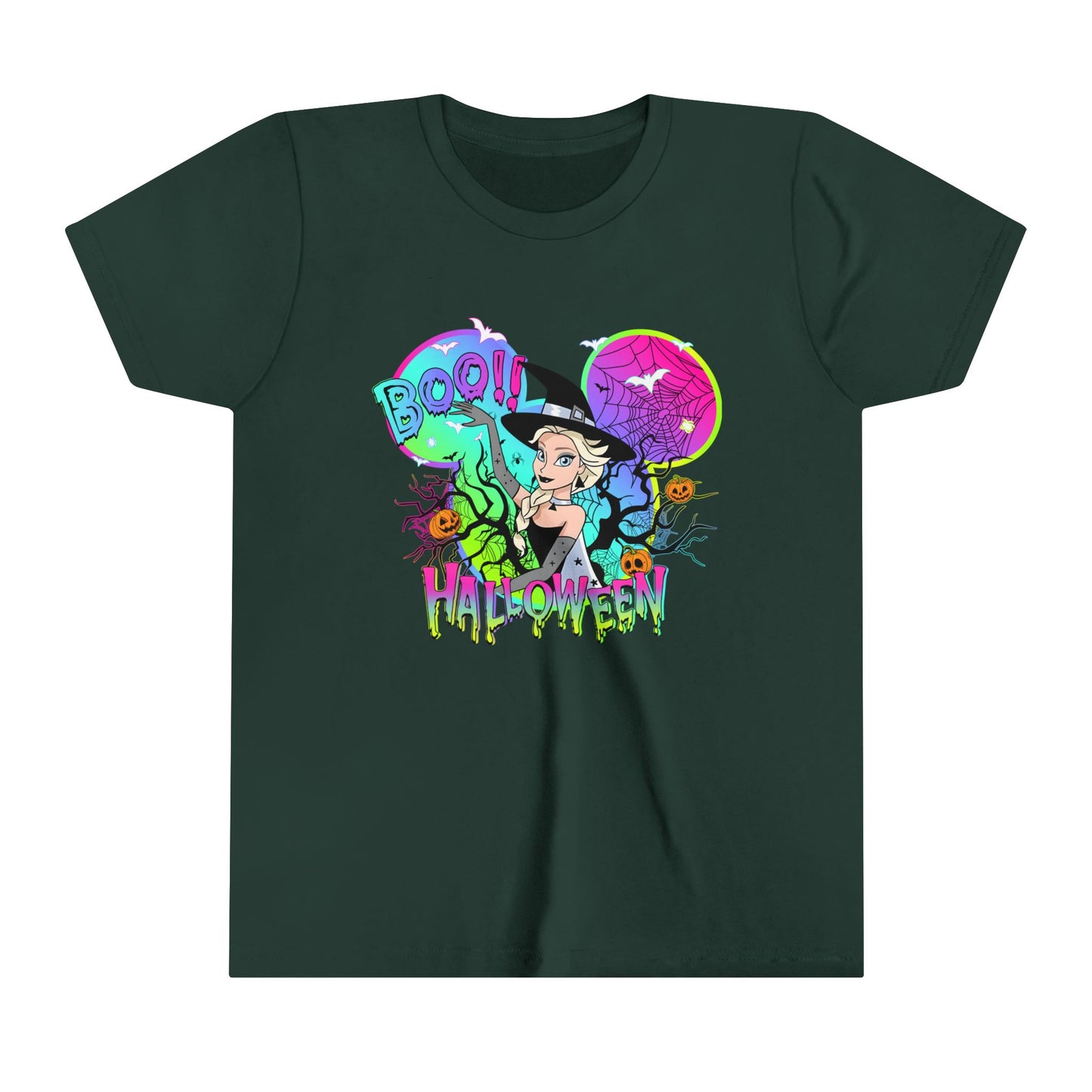 Elsa Boo! Halloween Youth Short Sleeve Tee