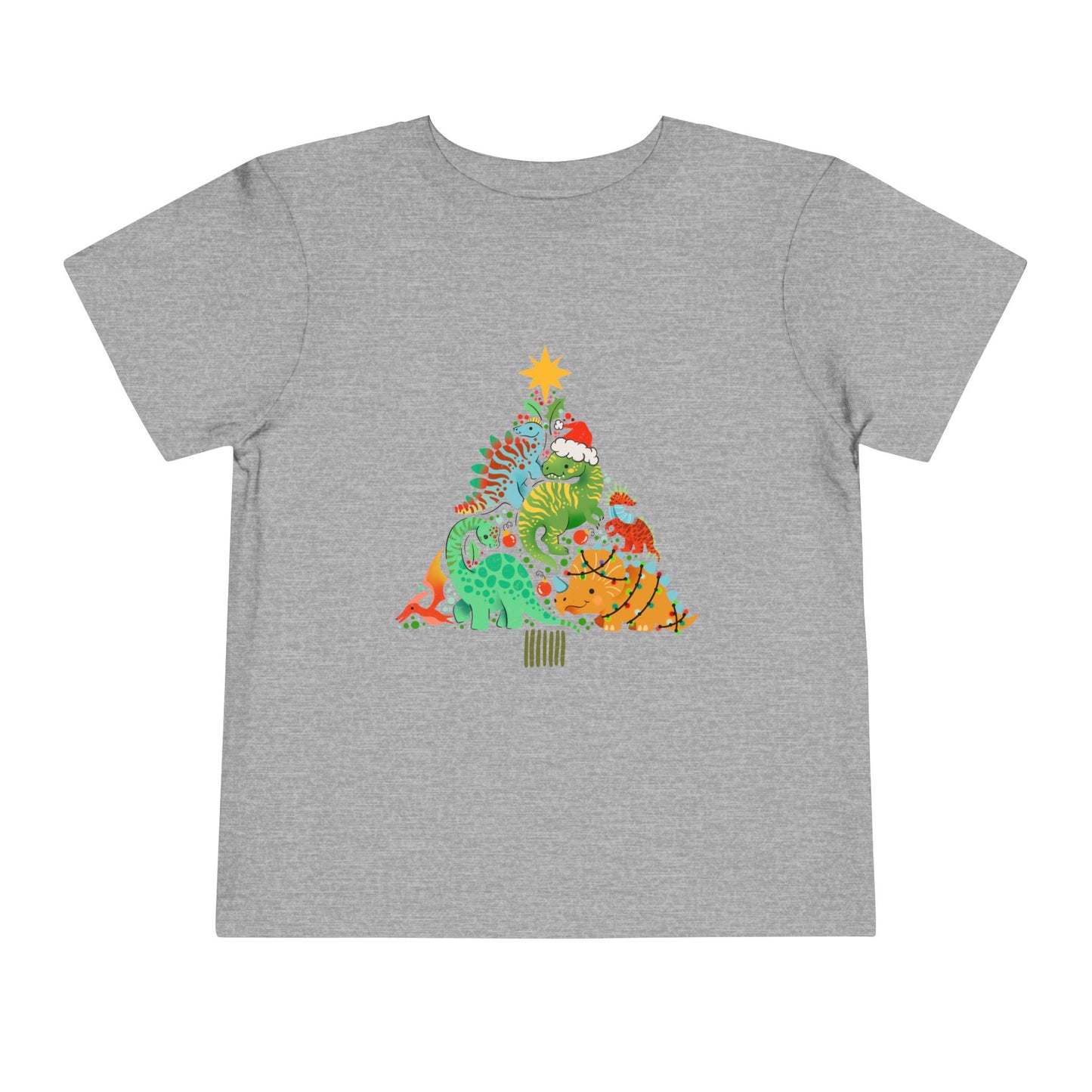 Dino christmas Toddler Short Sleeve Tee