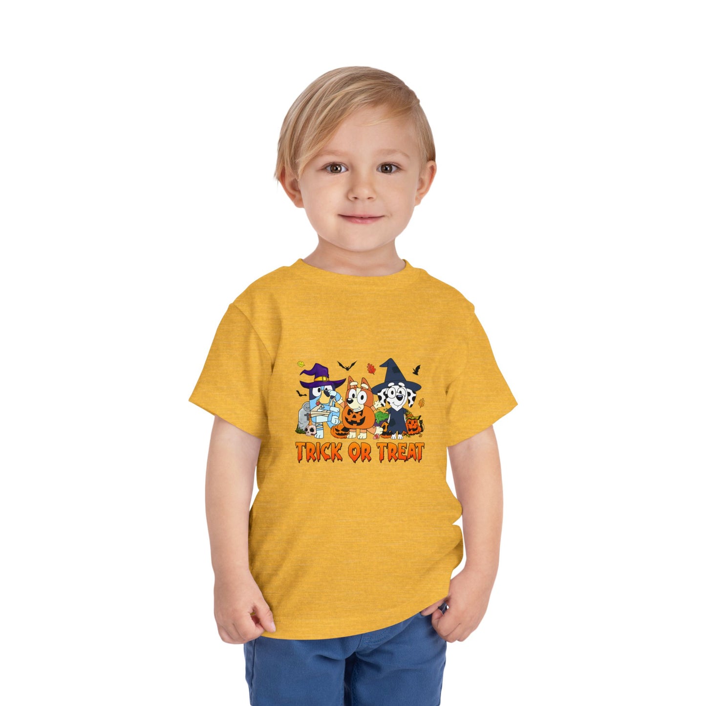 Bluey-Bingo-Chloe Trick or Treat Toddler Short Sleeve Tee