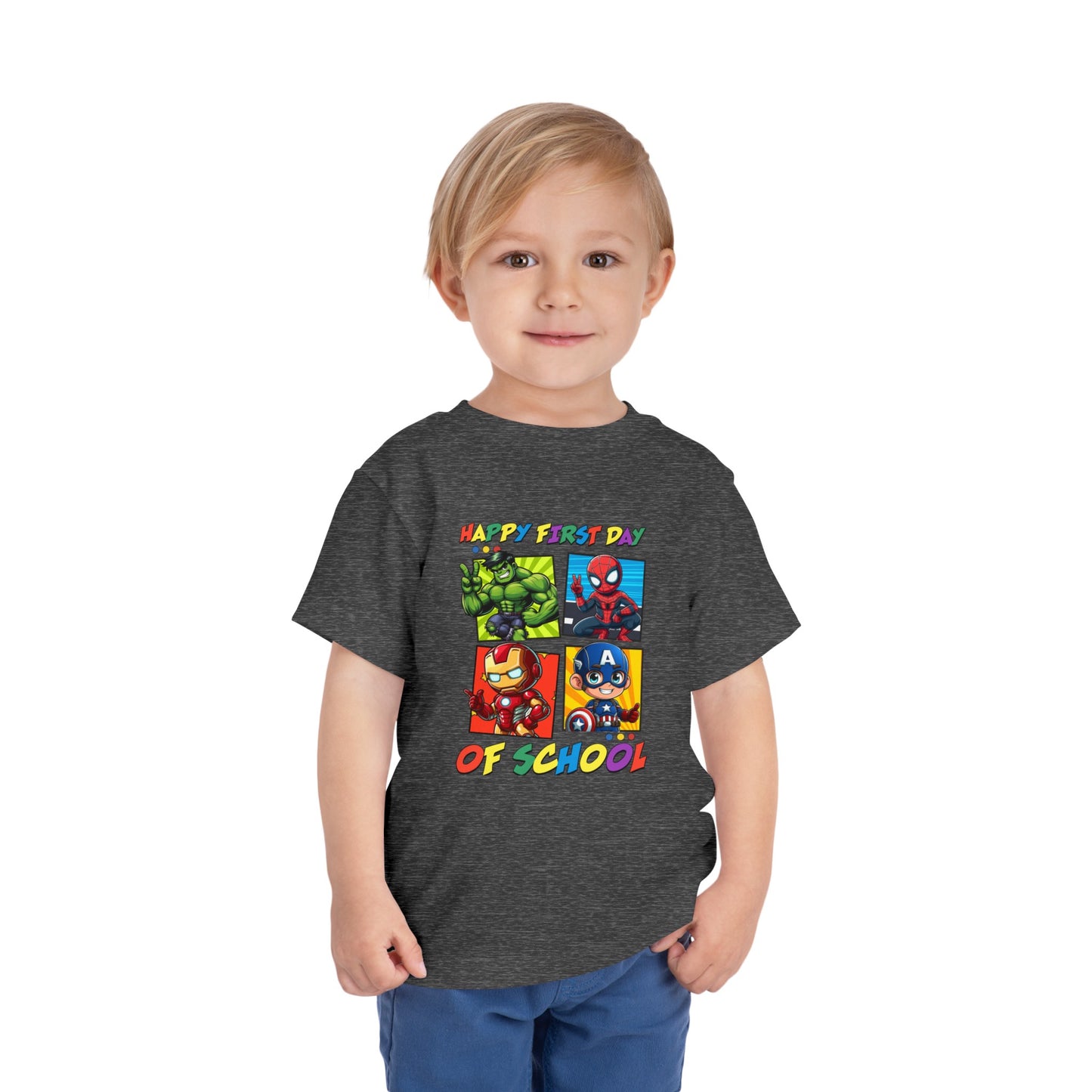 Happy First Day of School Toddler Short Sleeve Tee