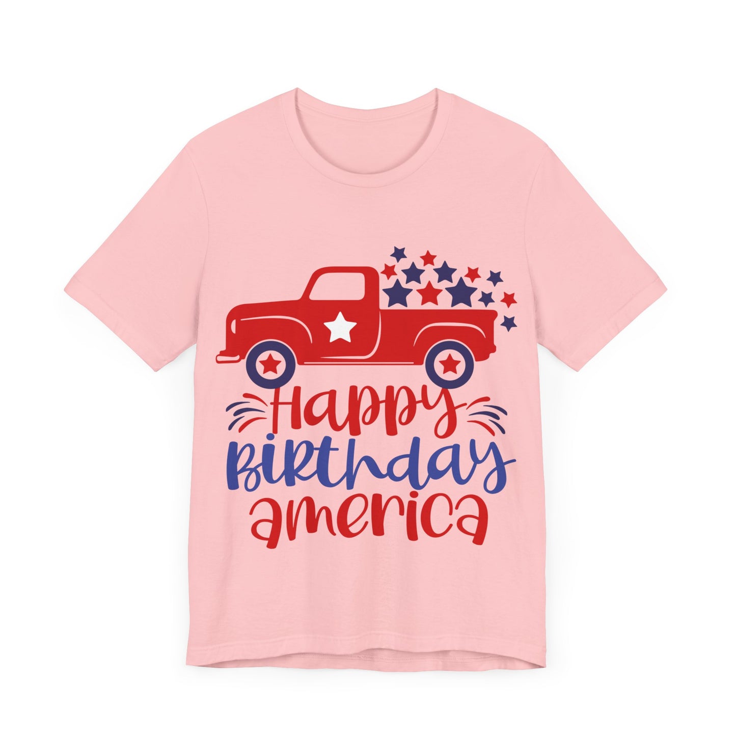 Happy Birthday America Jersey Short Sleeve Tee
