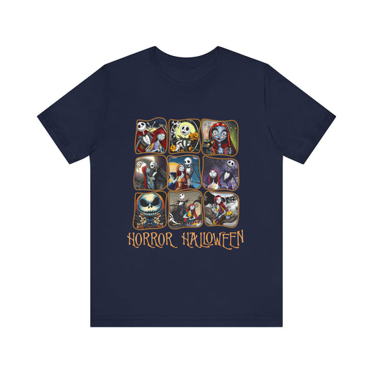 Horror Halloween Jersey Short Sleeve Tee