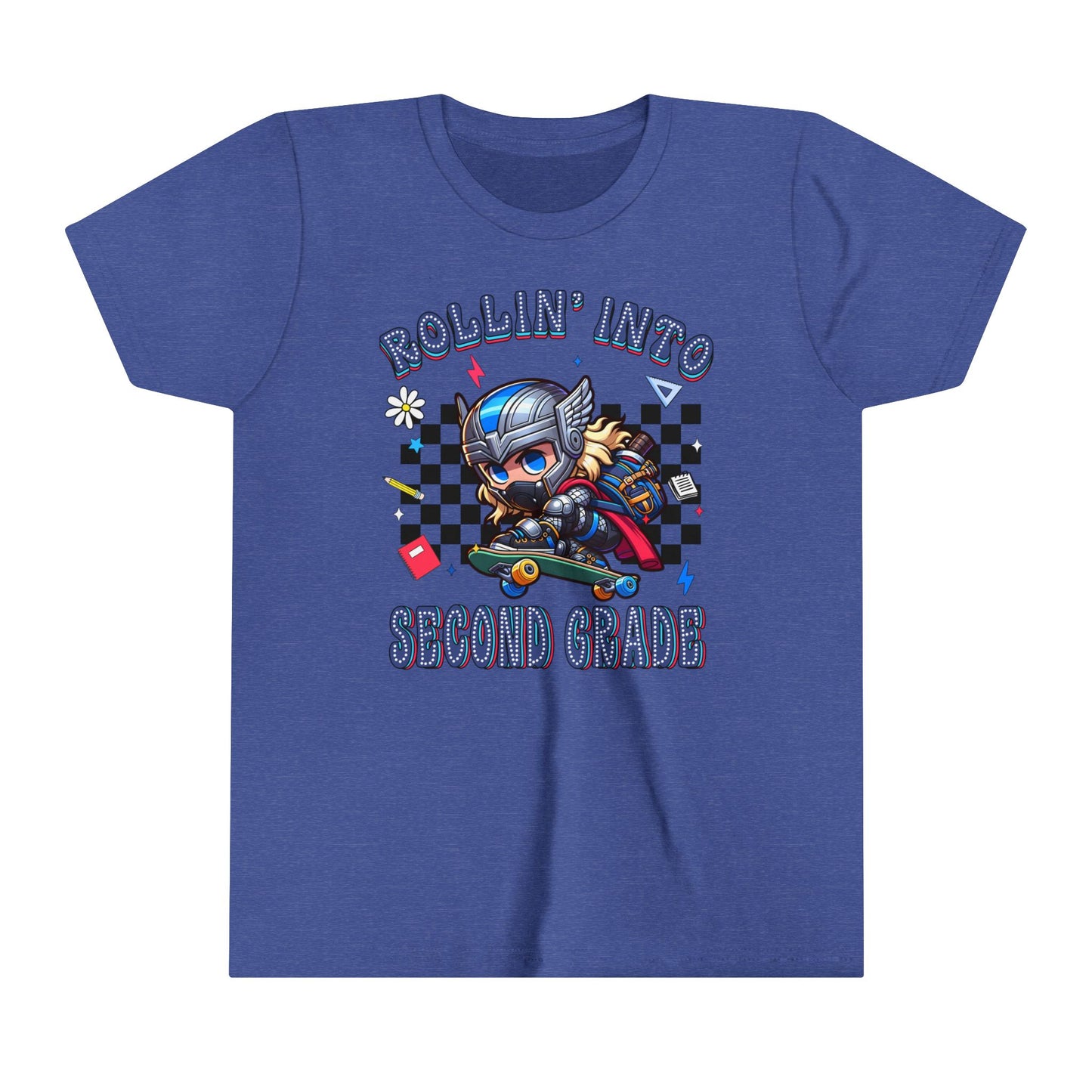 THOR - Rollin' Into 2nd Grade Youth Short Sleeve Tee