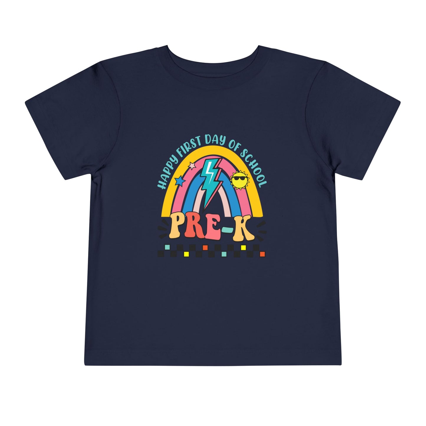 Happy First Day of School - Pre-K Toddler Short Sleeve Tee