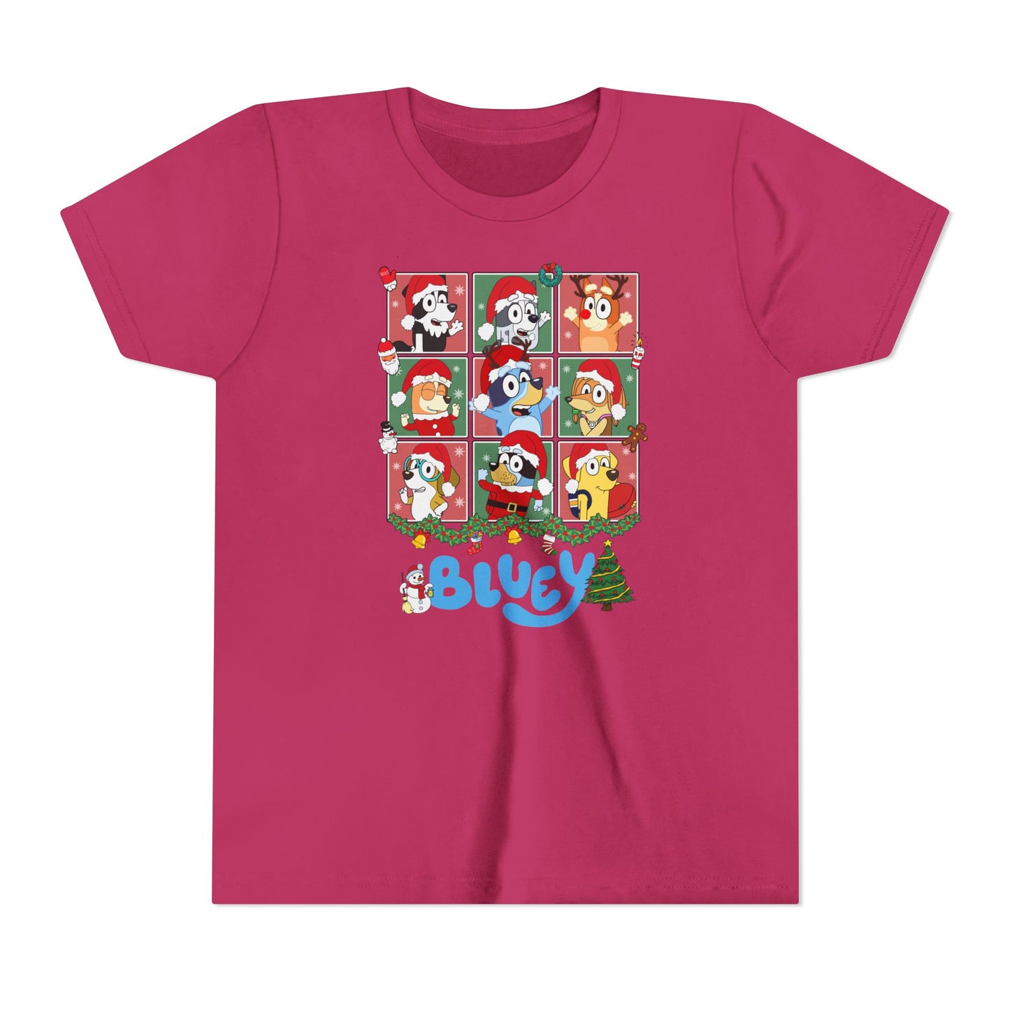 Christmas Polaroids Youth Short Sleeve Tee
