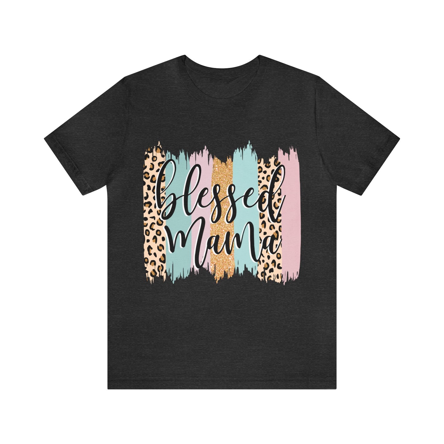 Blessed Mama Leopard short sleeve tshirt