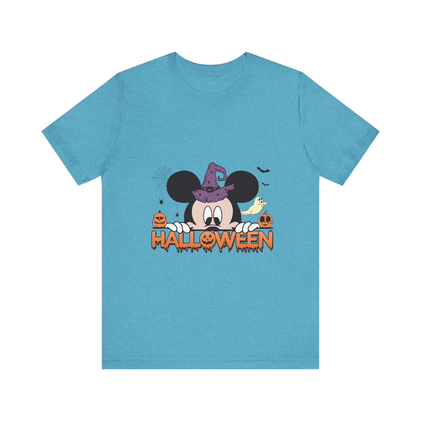 Mickey Halloween (front and back) Jersey Short Sleeve Tee