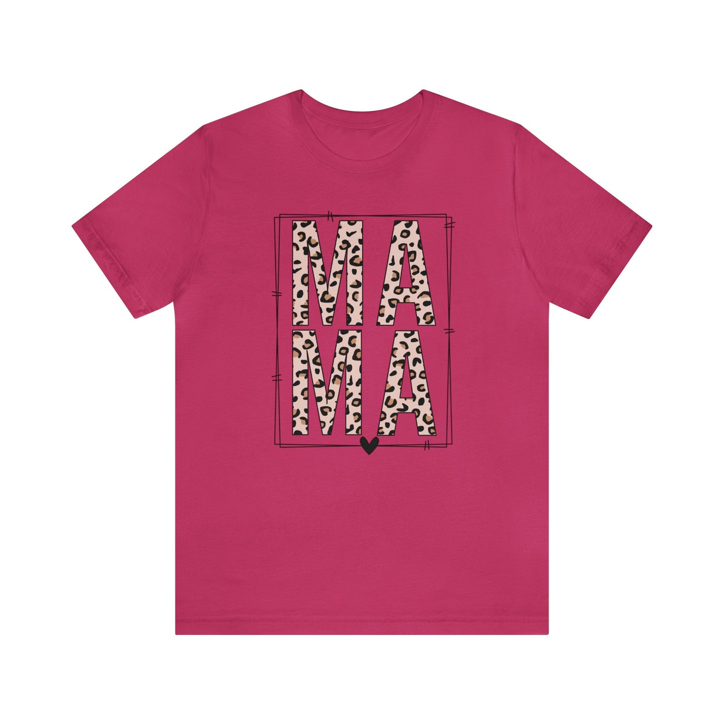 MAMA Leopard print short sleeve tshirt