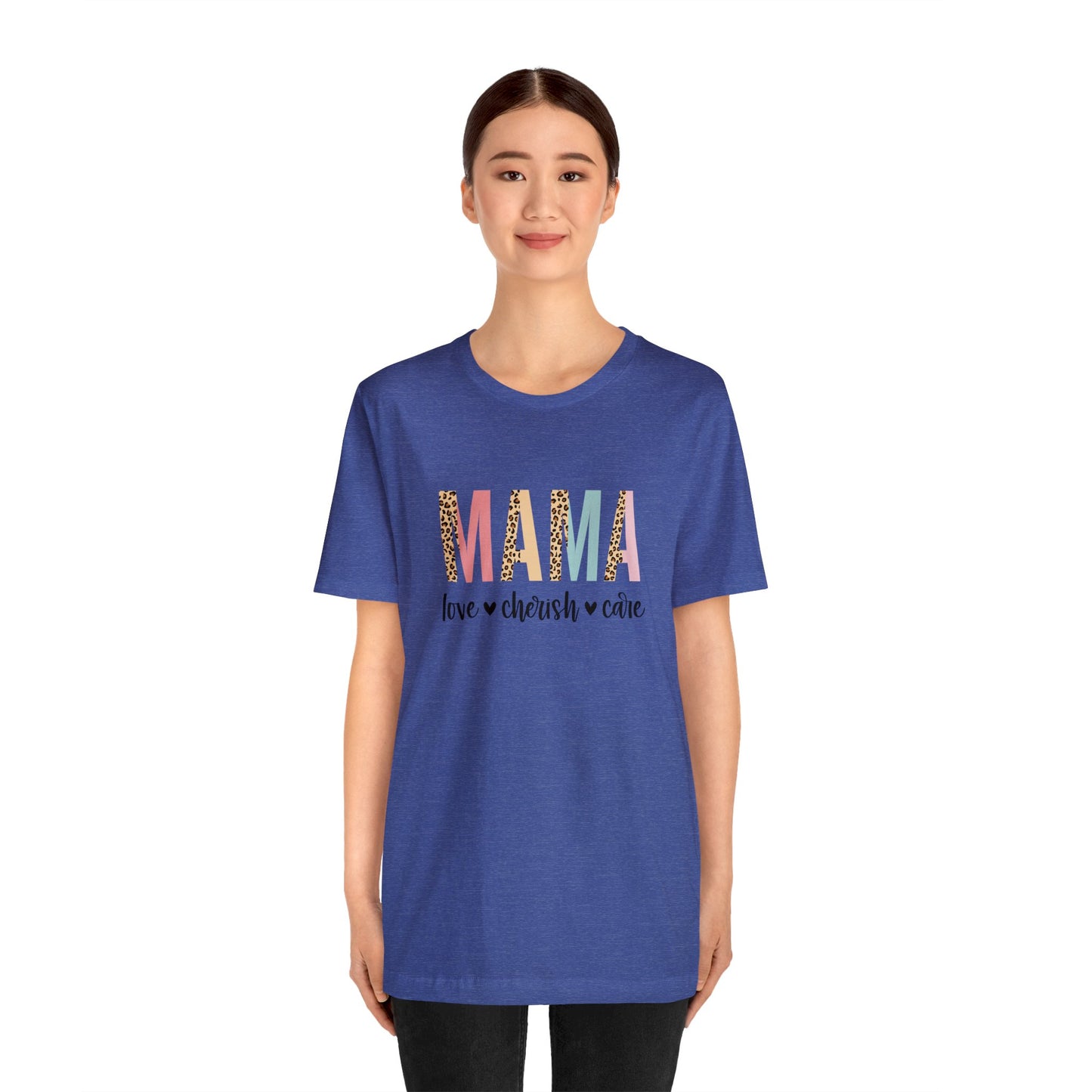 MAMA Leopard print short sleeve tshirt