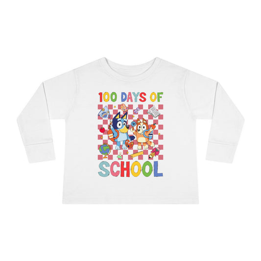 100 days of school Toddler Long Sleeve Tee