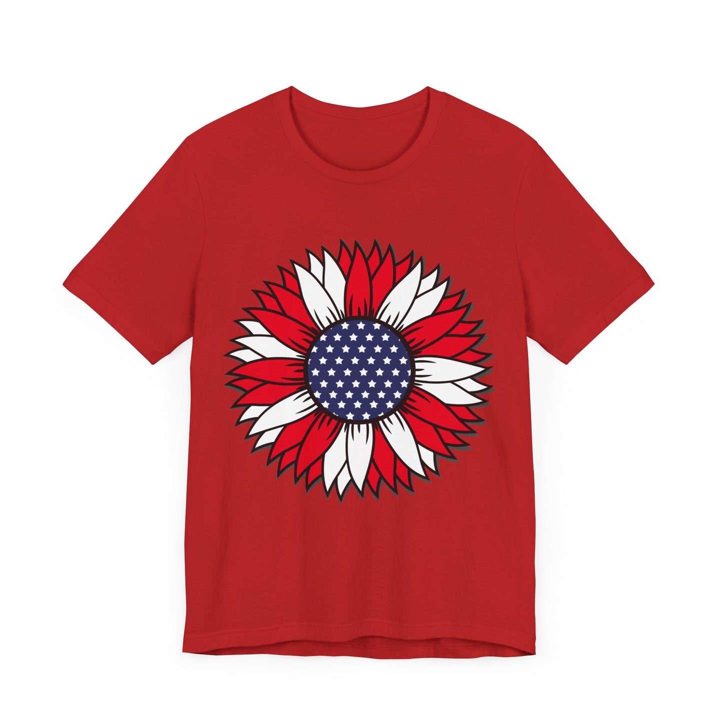 American Sunflower Jersey Short Sleeve Tee