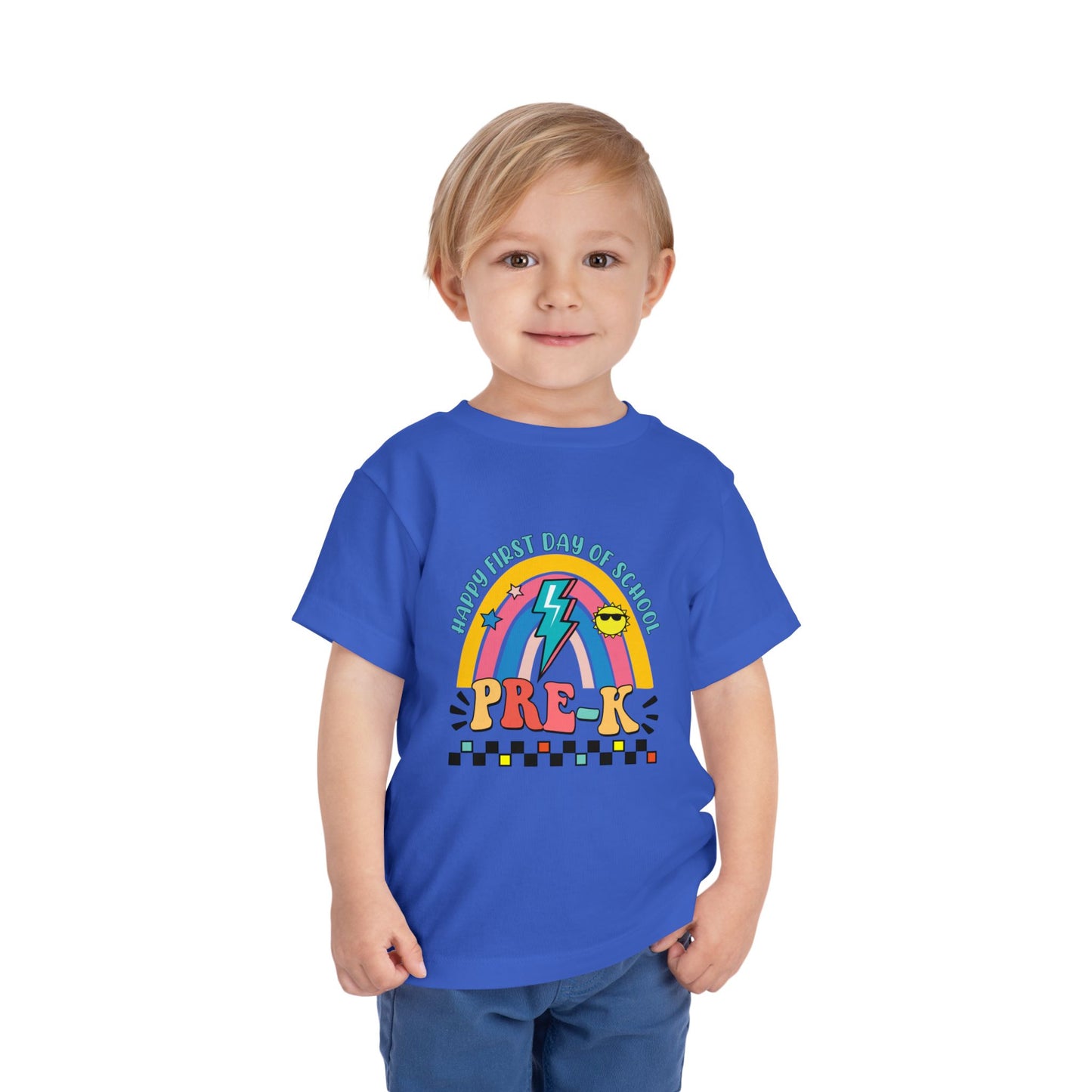 Happy First Day of School - Pre-K Toddler Short Sleeve Tee
