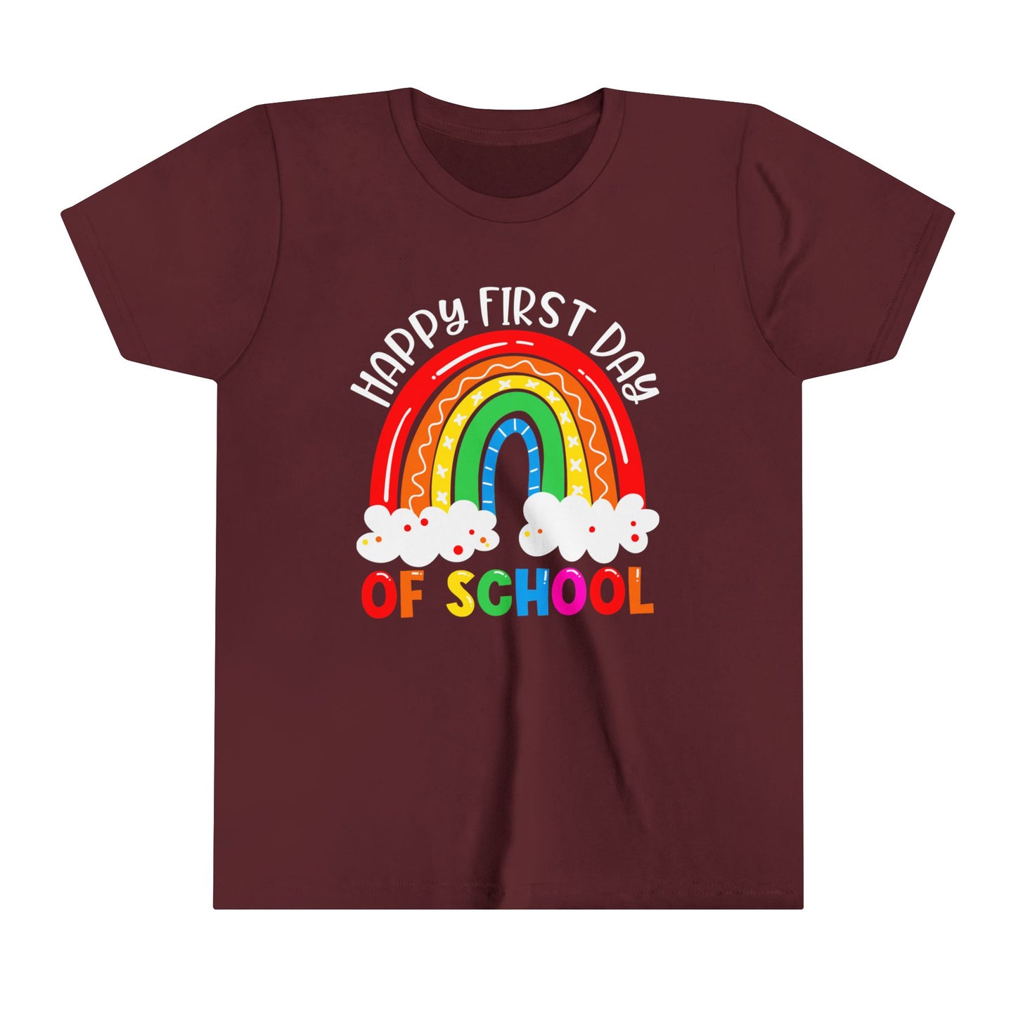 Happy First Day of School Youth Short Sleeve Tee