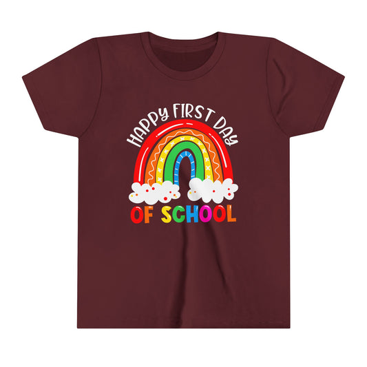 Happy First Day of School Youth Short Sleeve Tee