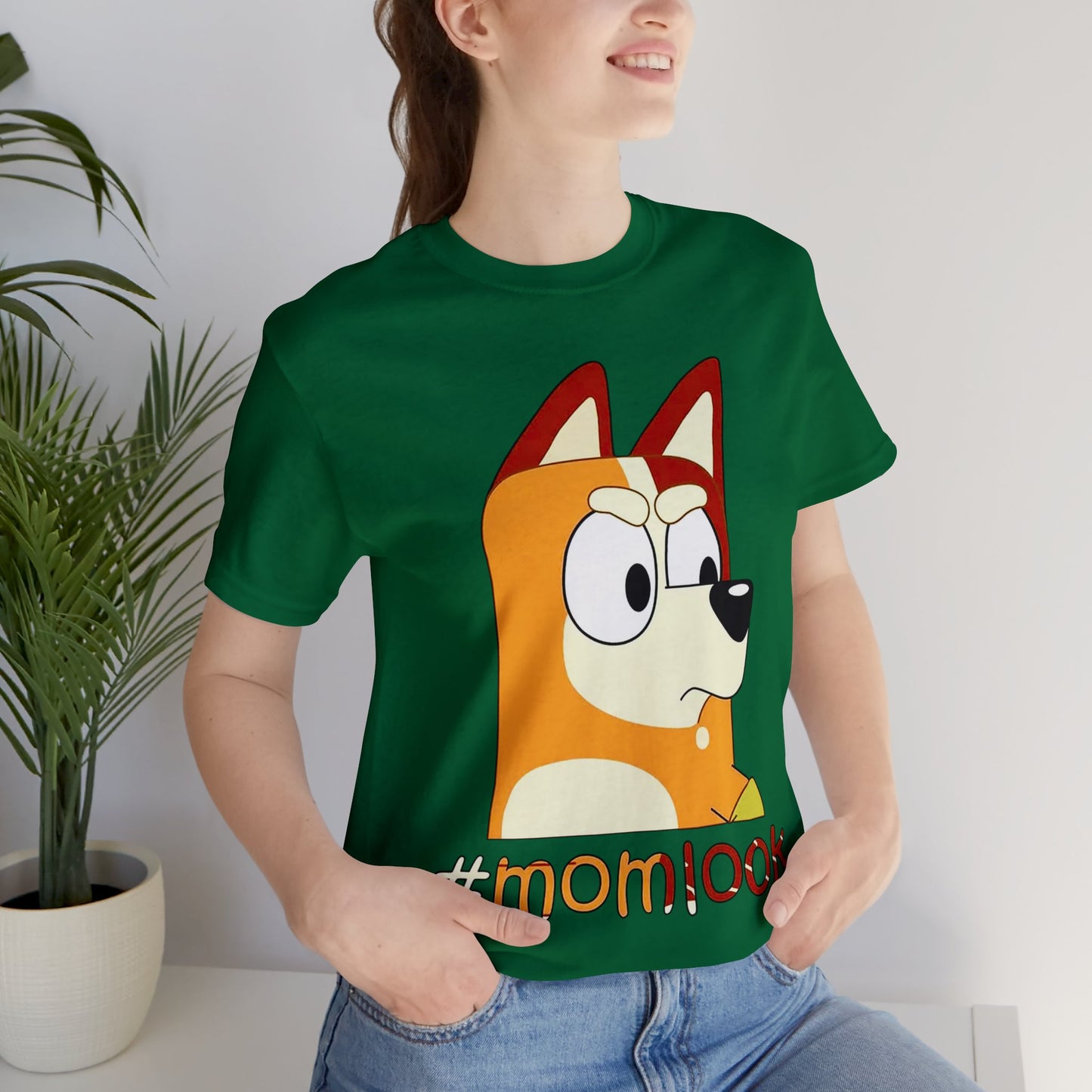 Chilli Heeler #momlook Short Sleeve Tshirt