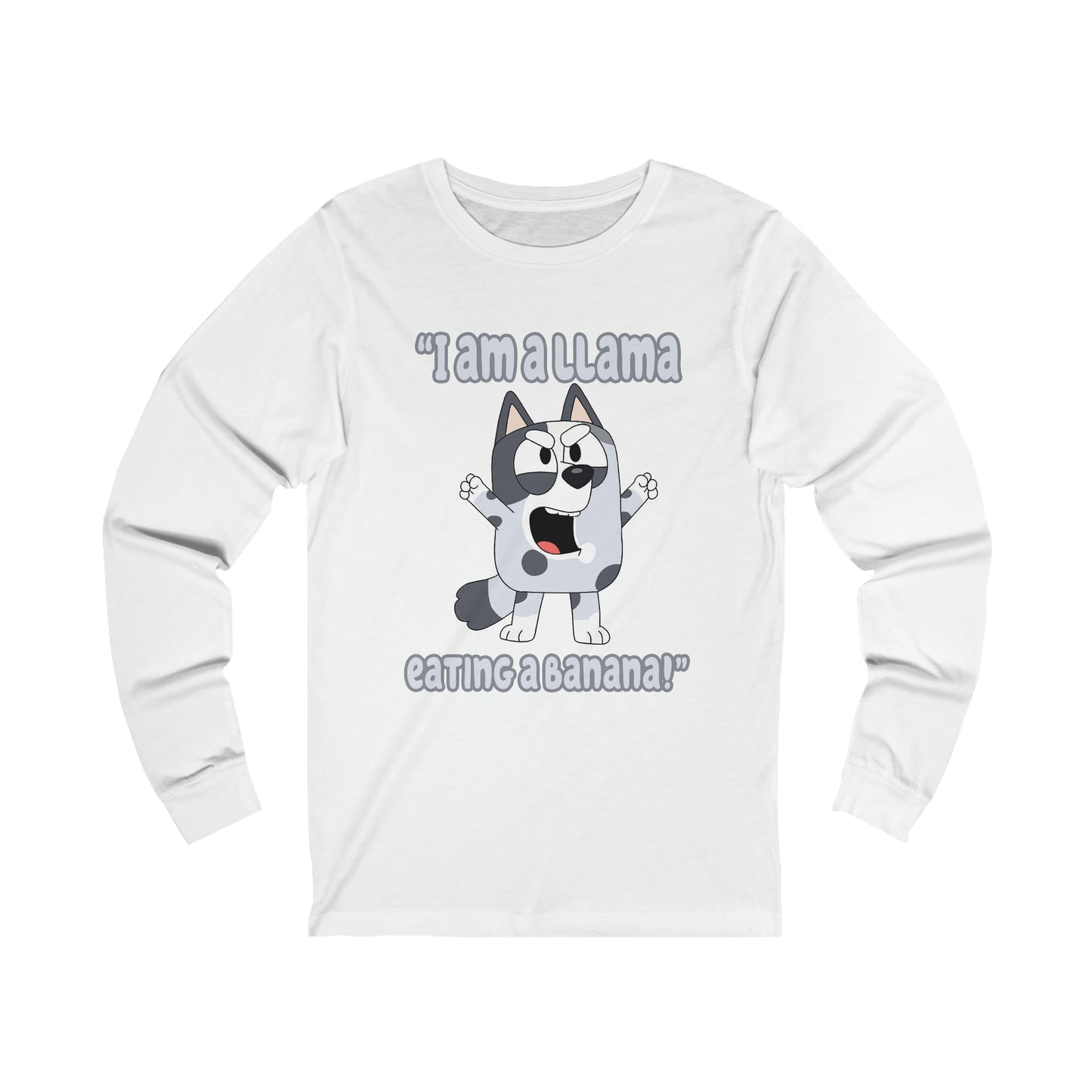 I am a llama eating a banana Long Sleeve Tshirt