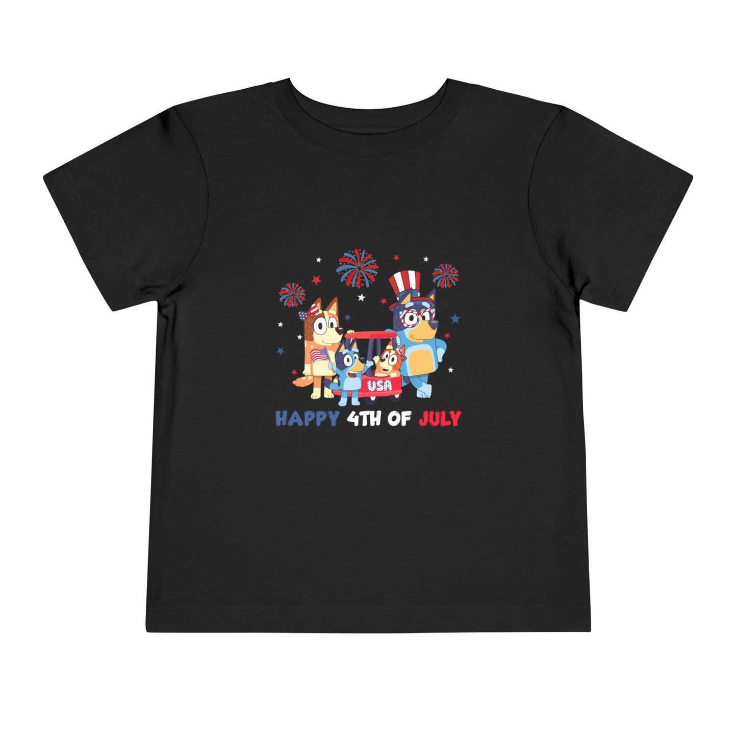 Happy 4th of July Toddler Short Sleeve Tee