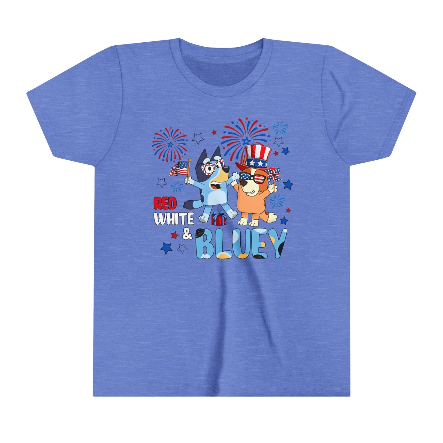 Red, white & Bluey Youth Short Sleeve Tee