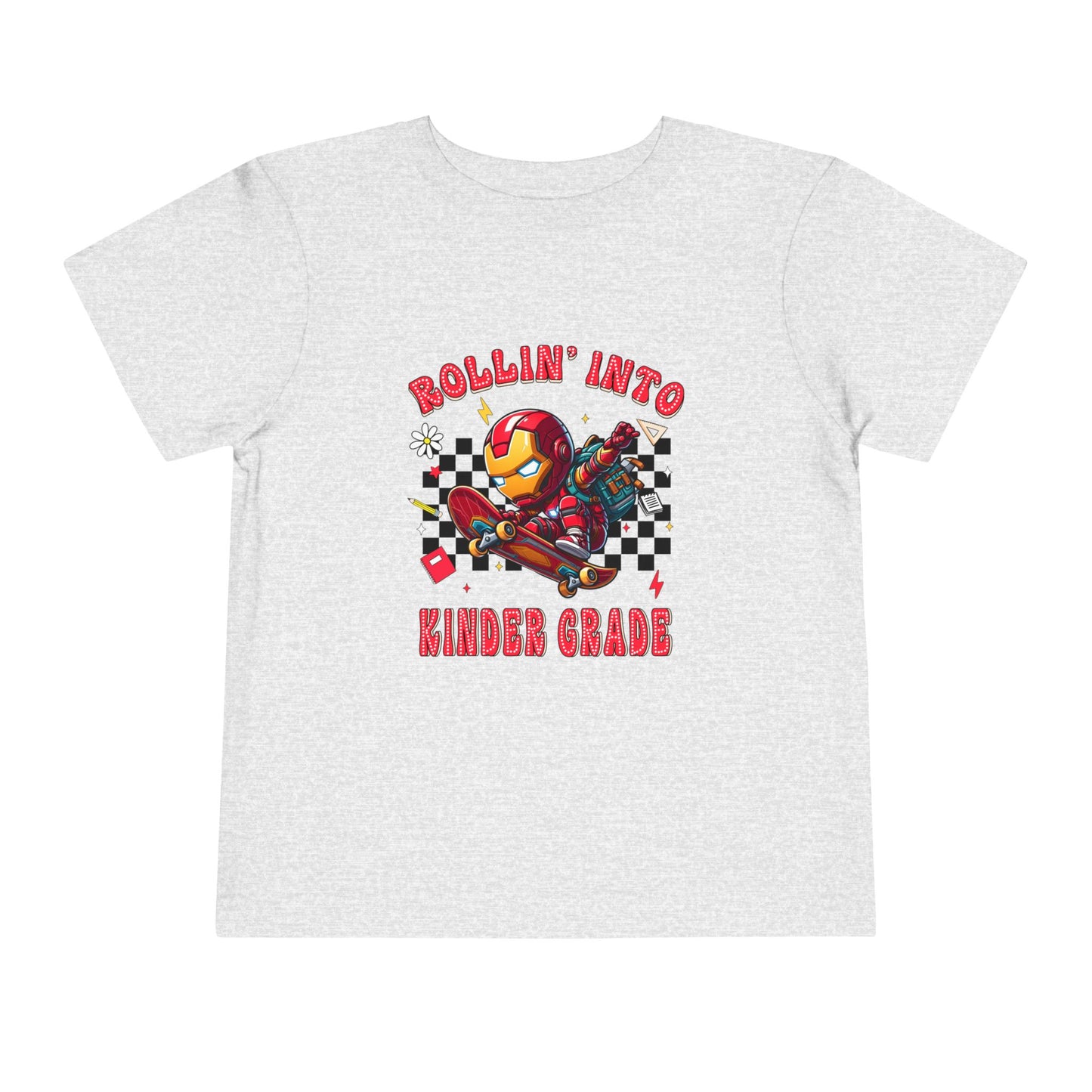 IRON MAN - Rollin' Into Kinder Grade Toddler Short Sleeve Tee