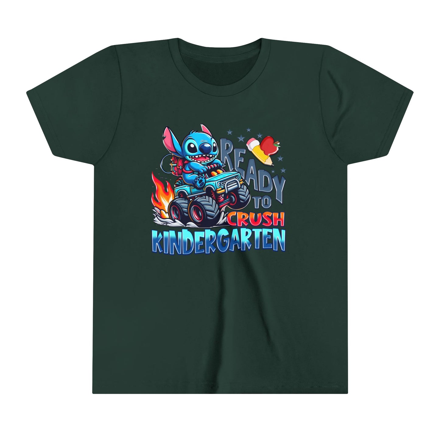 Ready to Crush Kindergarten Youth Short Sleeve Tee