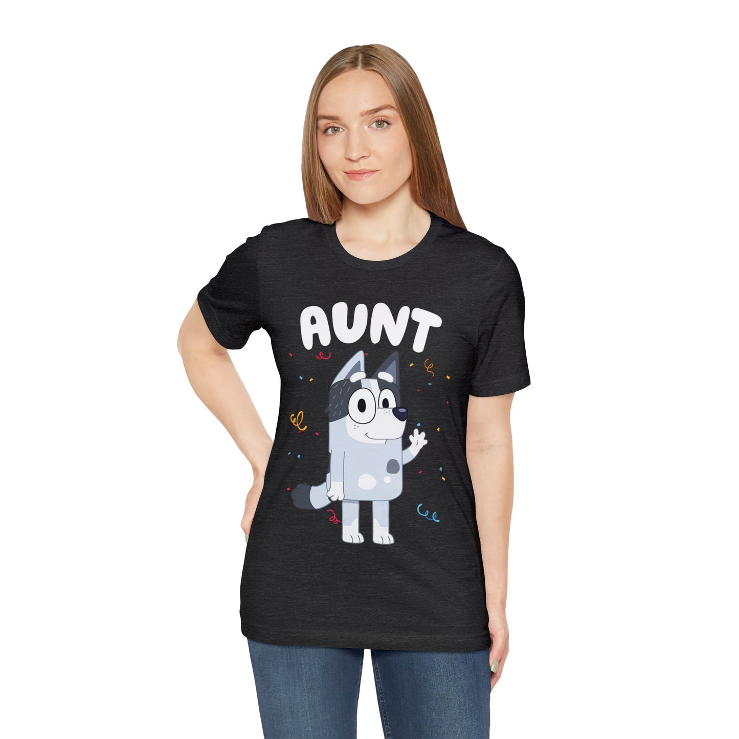 Aunt Bluey Birthday short sleeve Tshirt