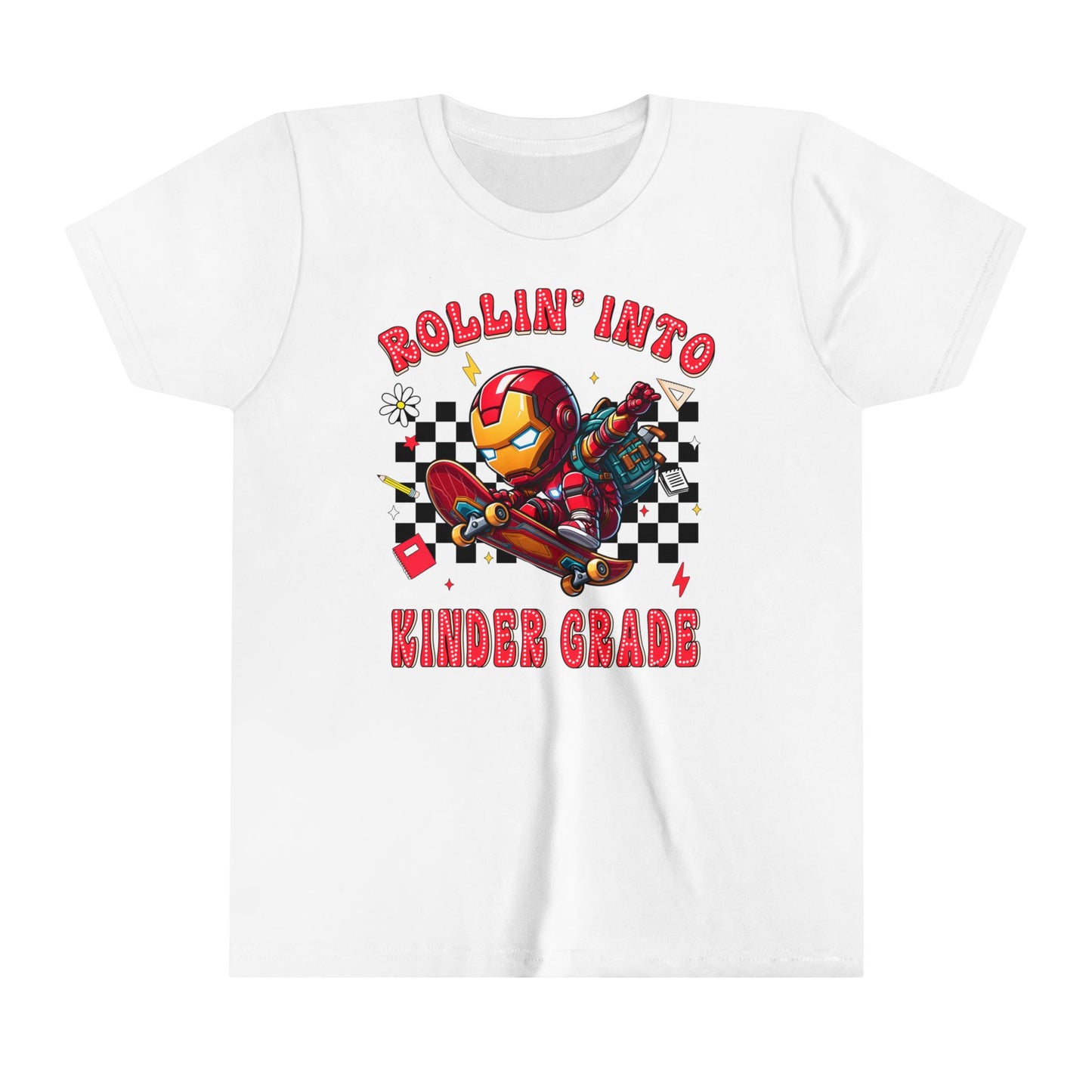 IRON MAN - Rollin' Into Kinder Grade Youth Short Sleeve Tee
