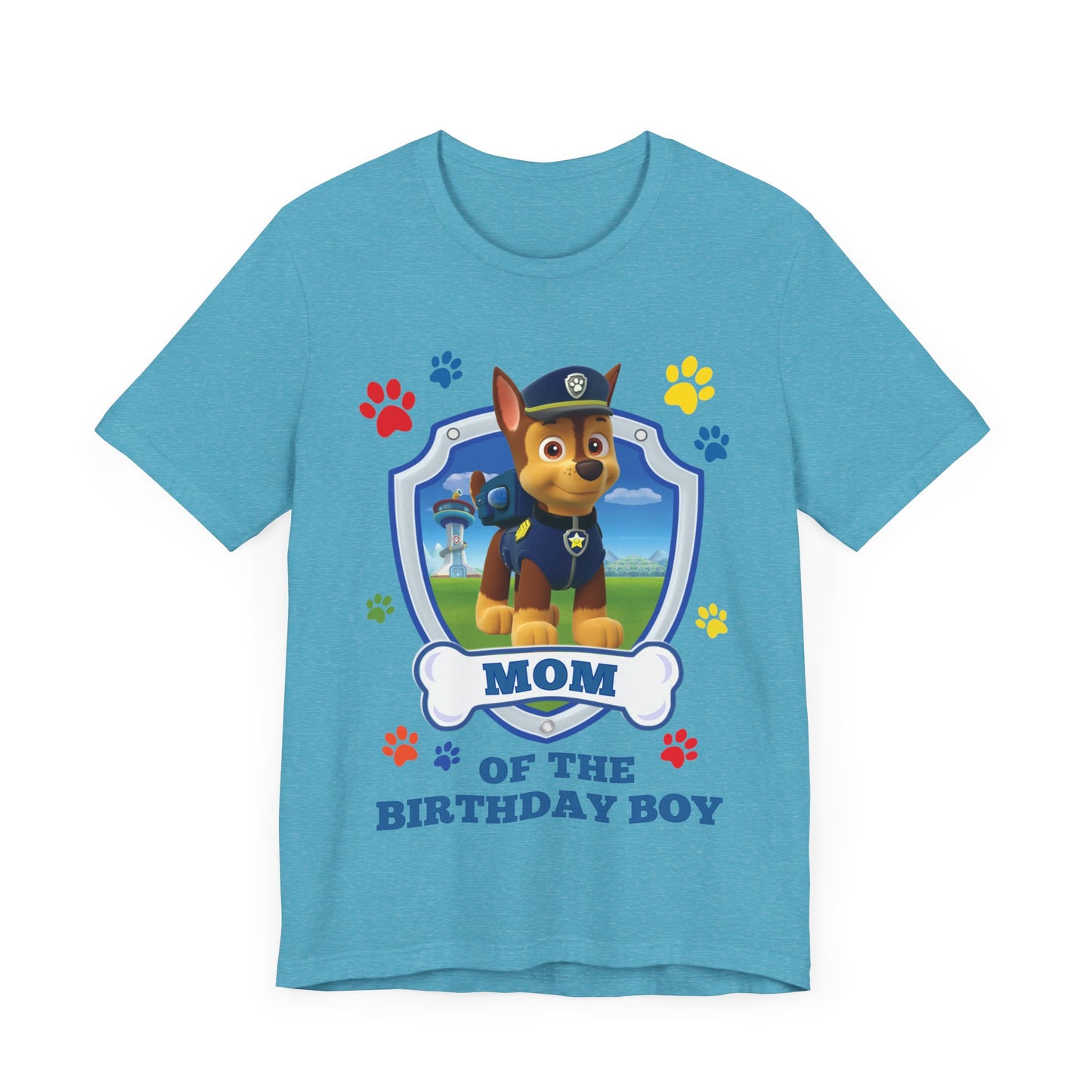 Mom of the Birthday Boy Jersey Short Sleeve Tee