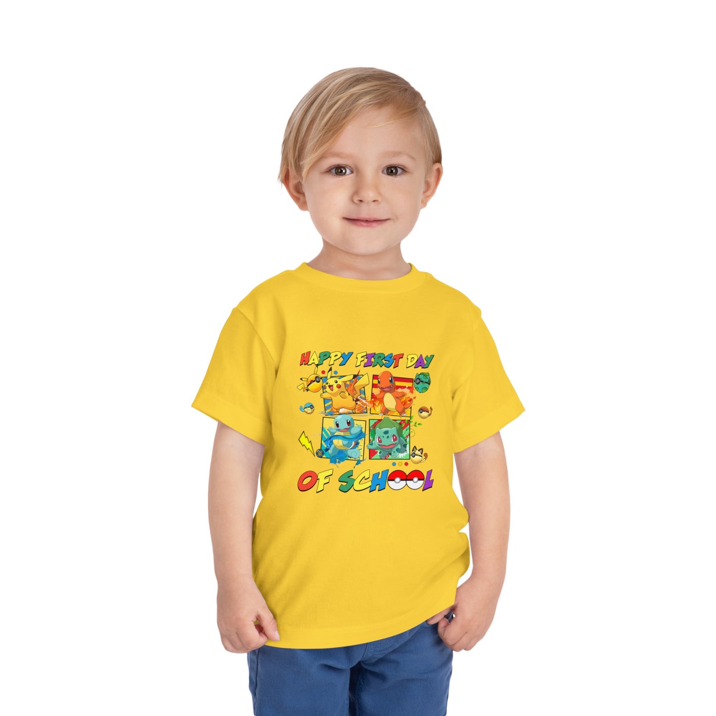 Happy First Day of School Toddler Short Sleeve Tee