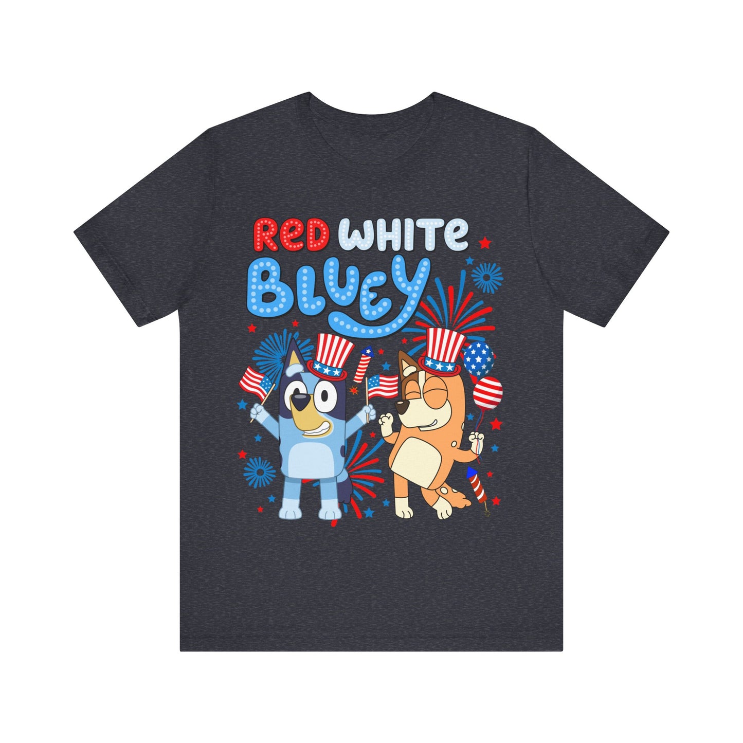 Red, White & Bluey Jersey Short Sleeve Tee